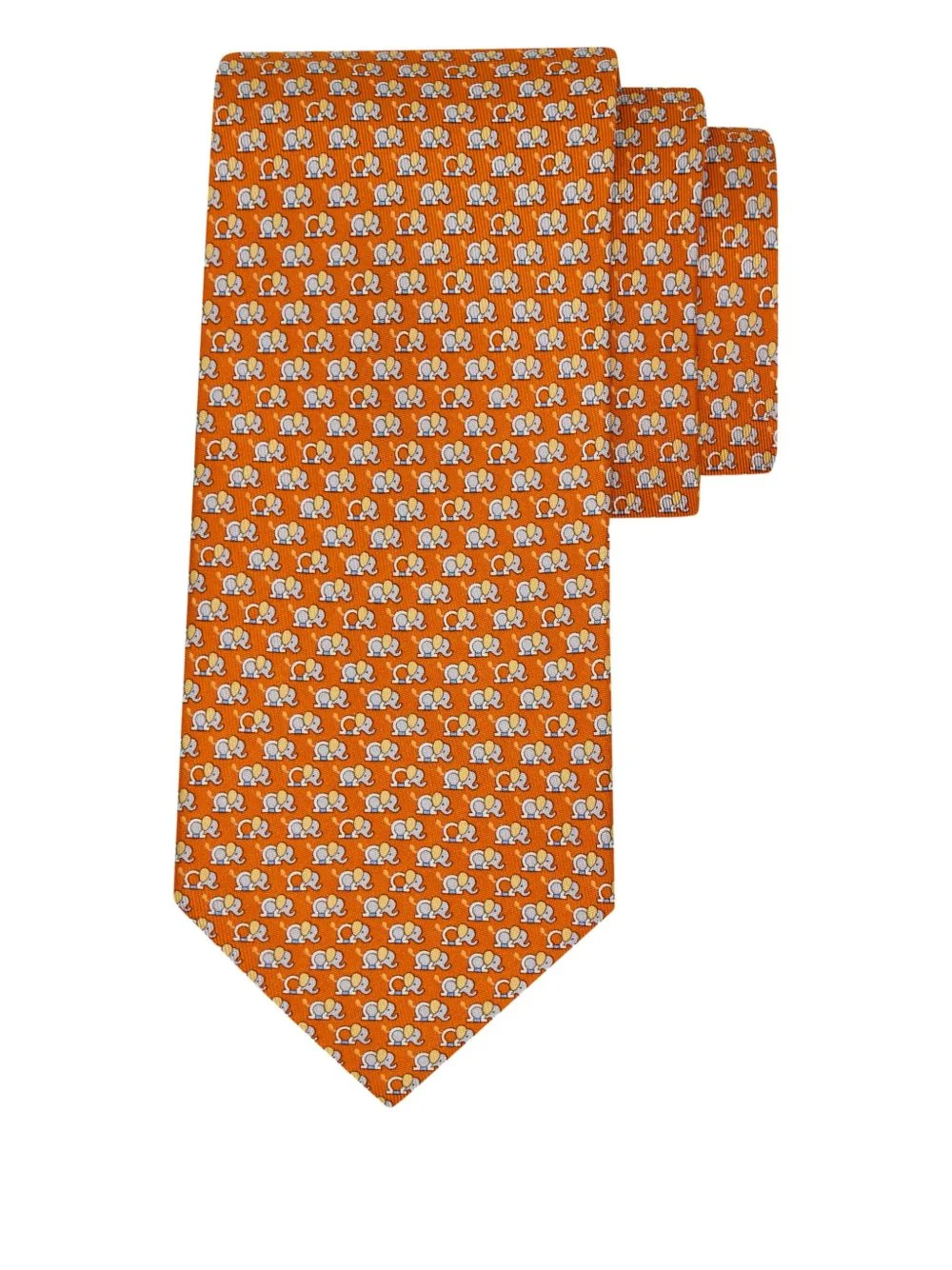 elephant gancini silk tie - 1