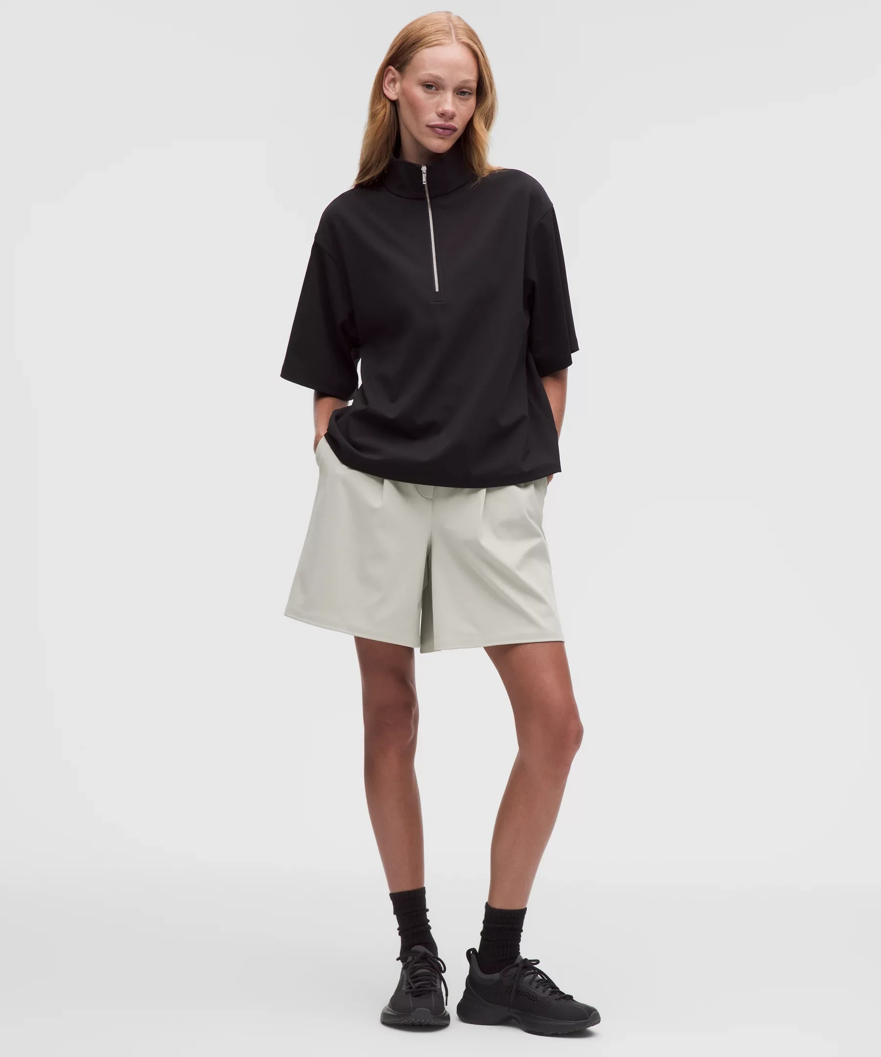 Daydrift Pleated High-Rise Short 7" - 1