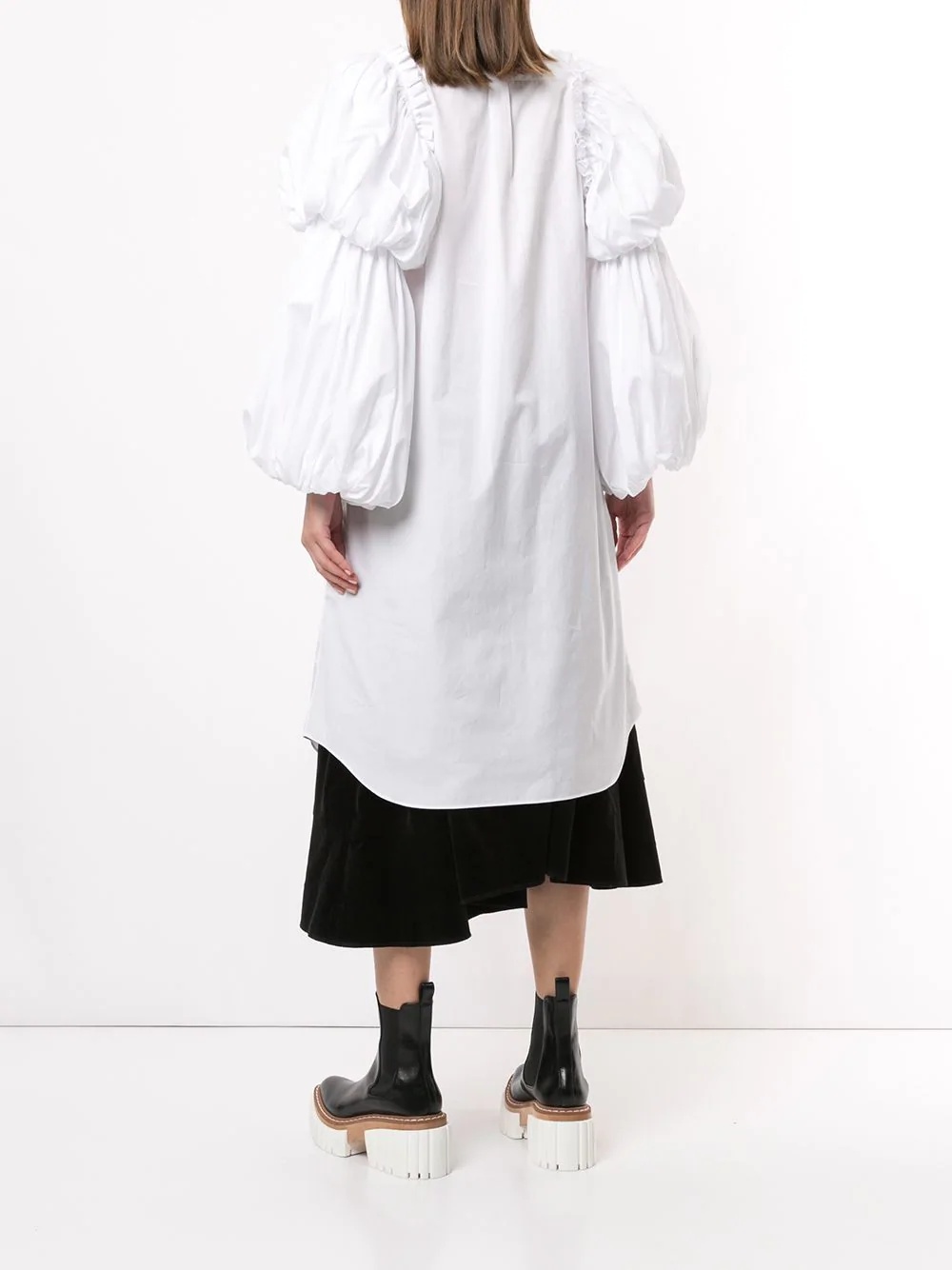 oversized sleeves long shirt  - 4