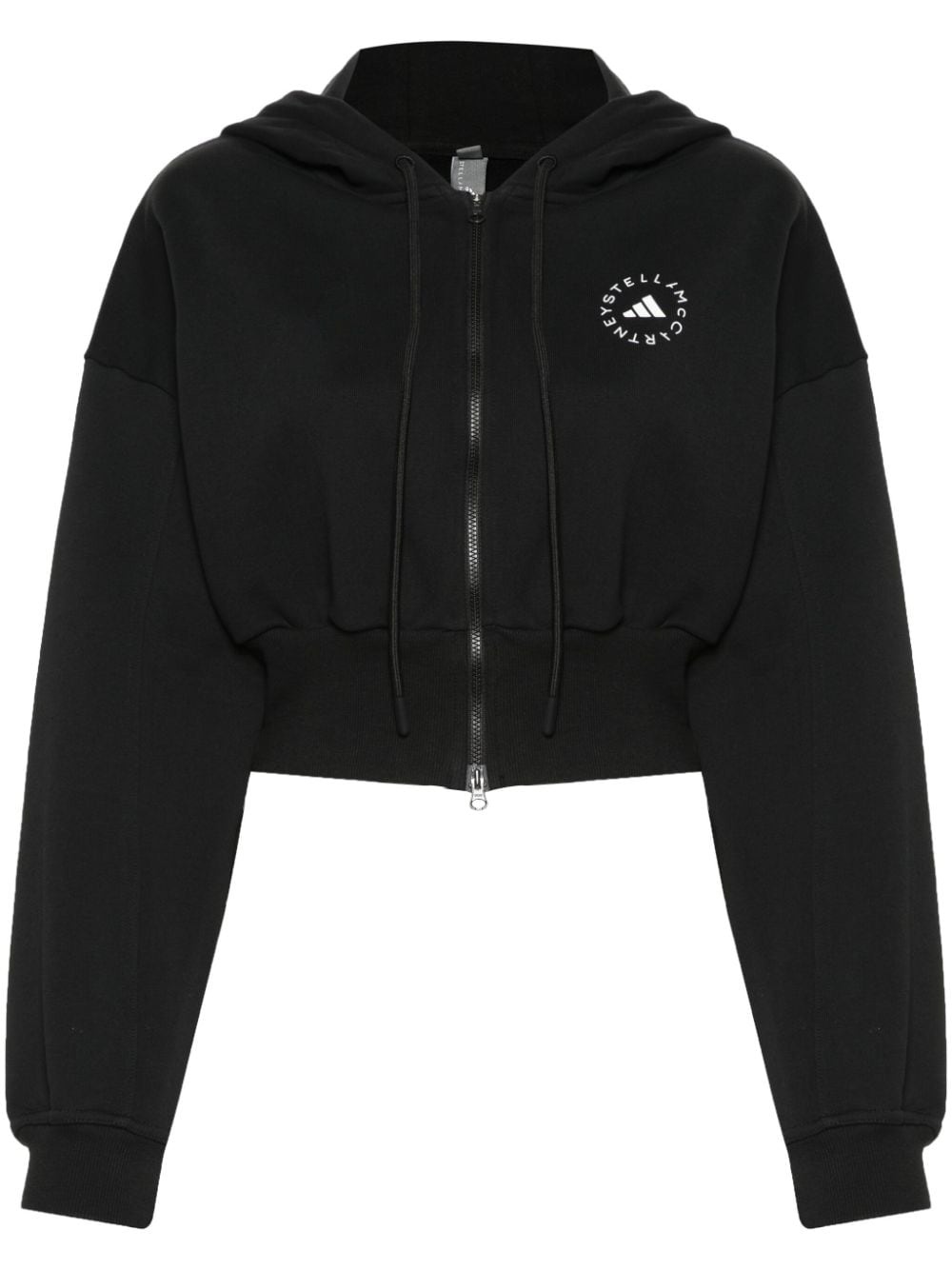 logo-print hooded jacket - 1