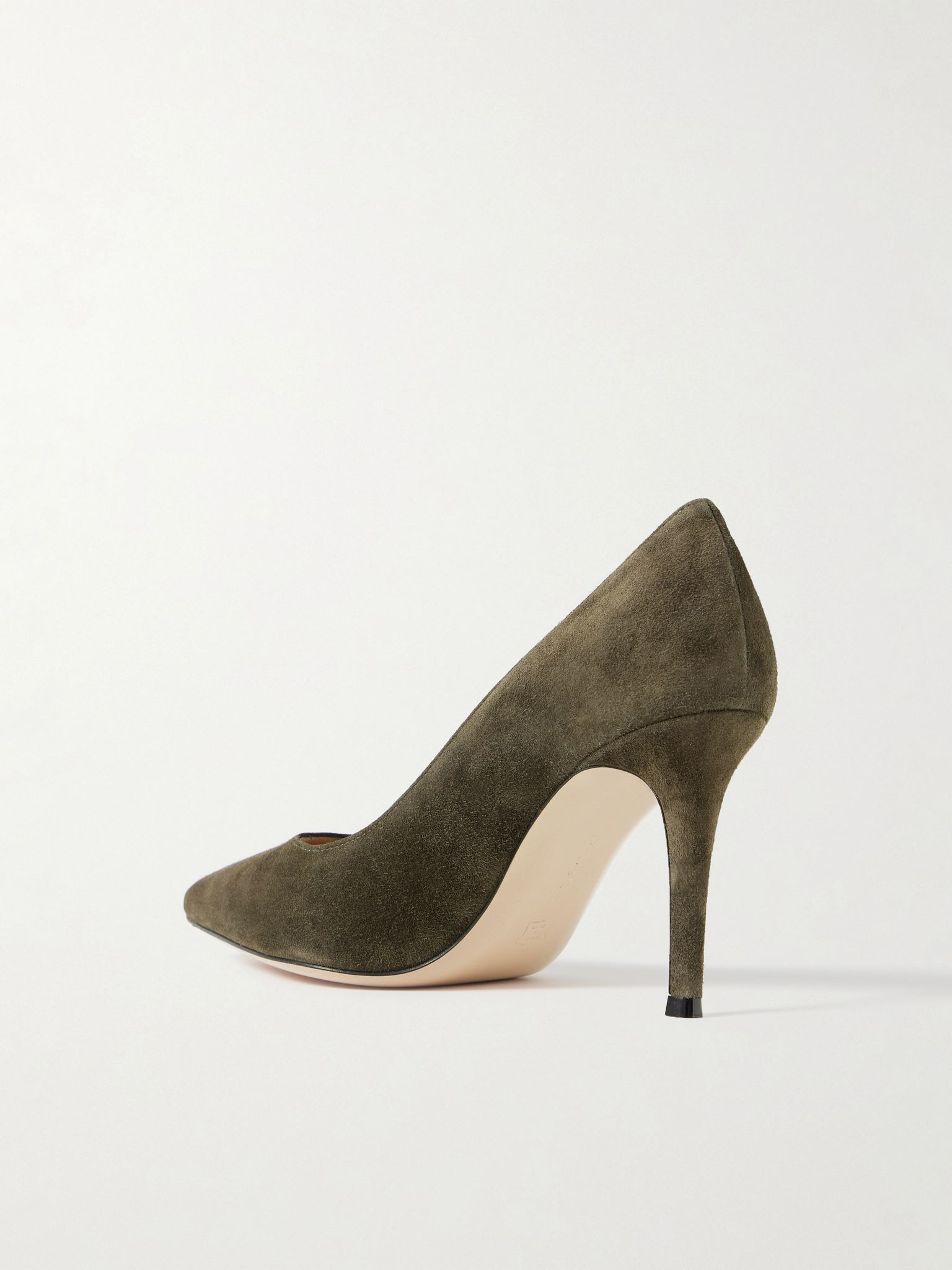 Gianvito 85 suede pumps Dark green - 3