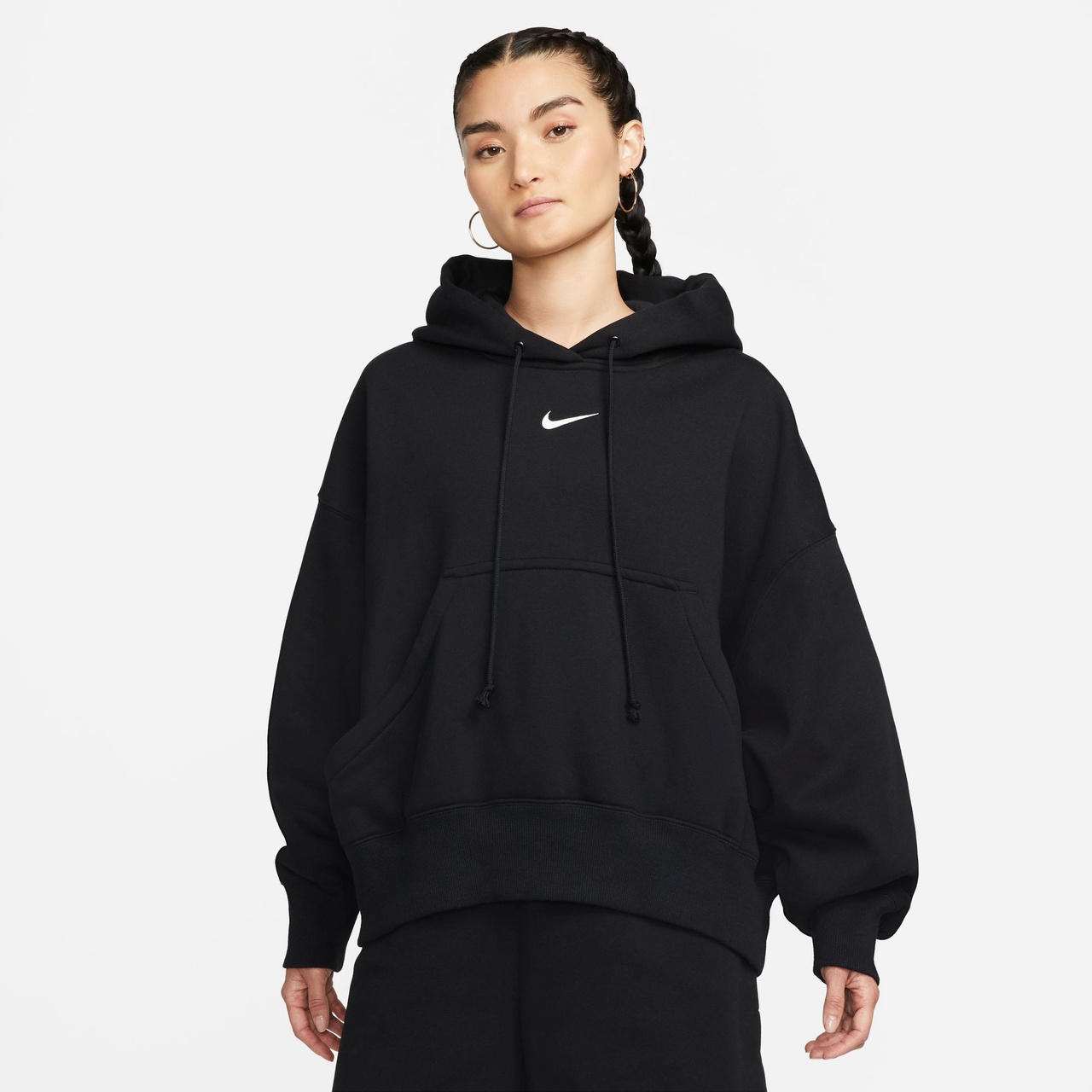 Nike Womens Nike PHNX Fleece OS Pullover Hoodie - 1