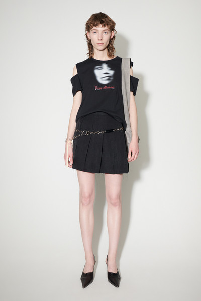 Our Legacy Object Skirt Black Peached Cupro Poplin outlook