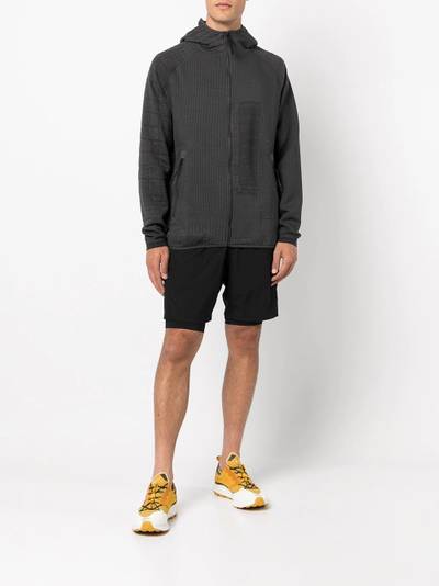 Nike waffle-effect zip-up hoodie outlook