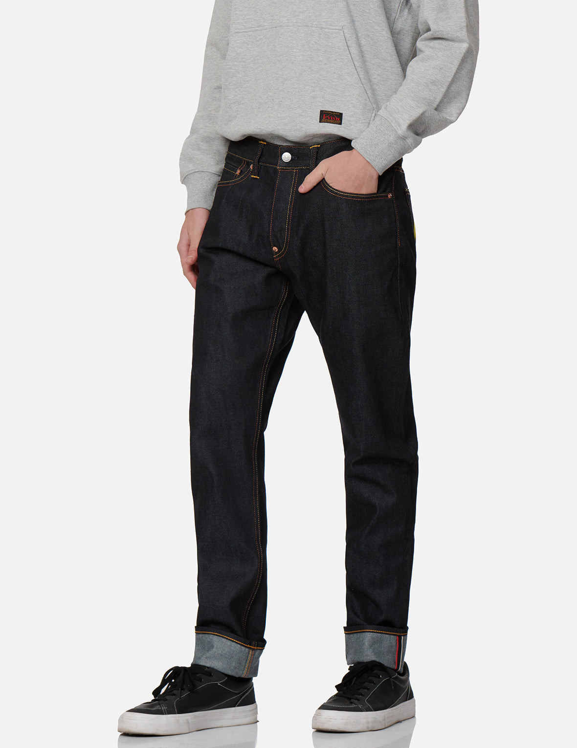 Yellow Seagull Print Taper-Fit Jeans #2017 - 8