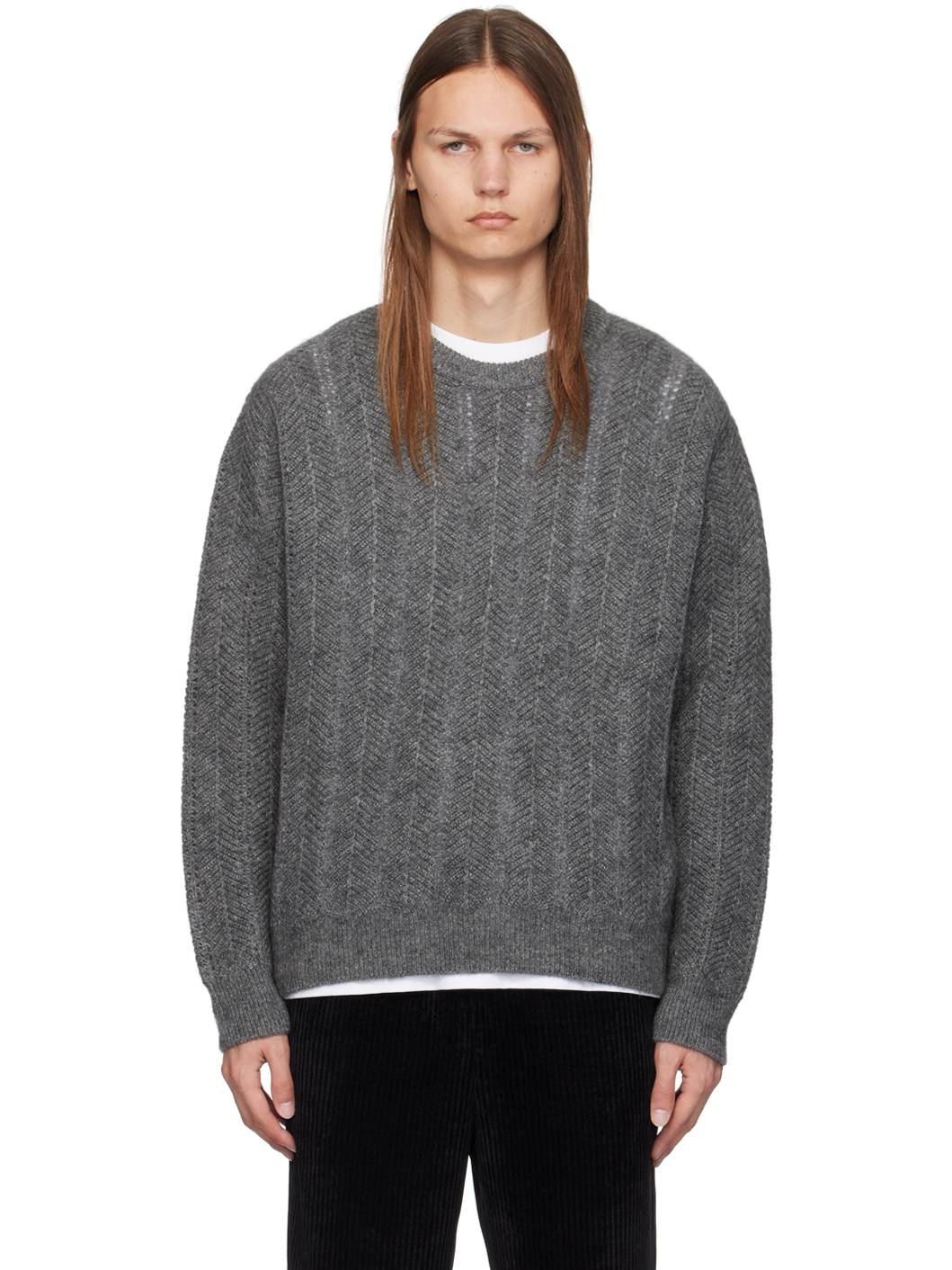 Gray Crewneck Sweater - 1