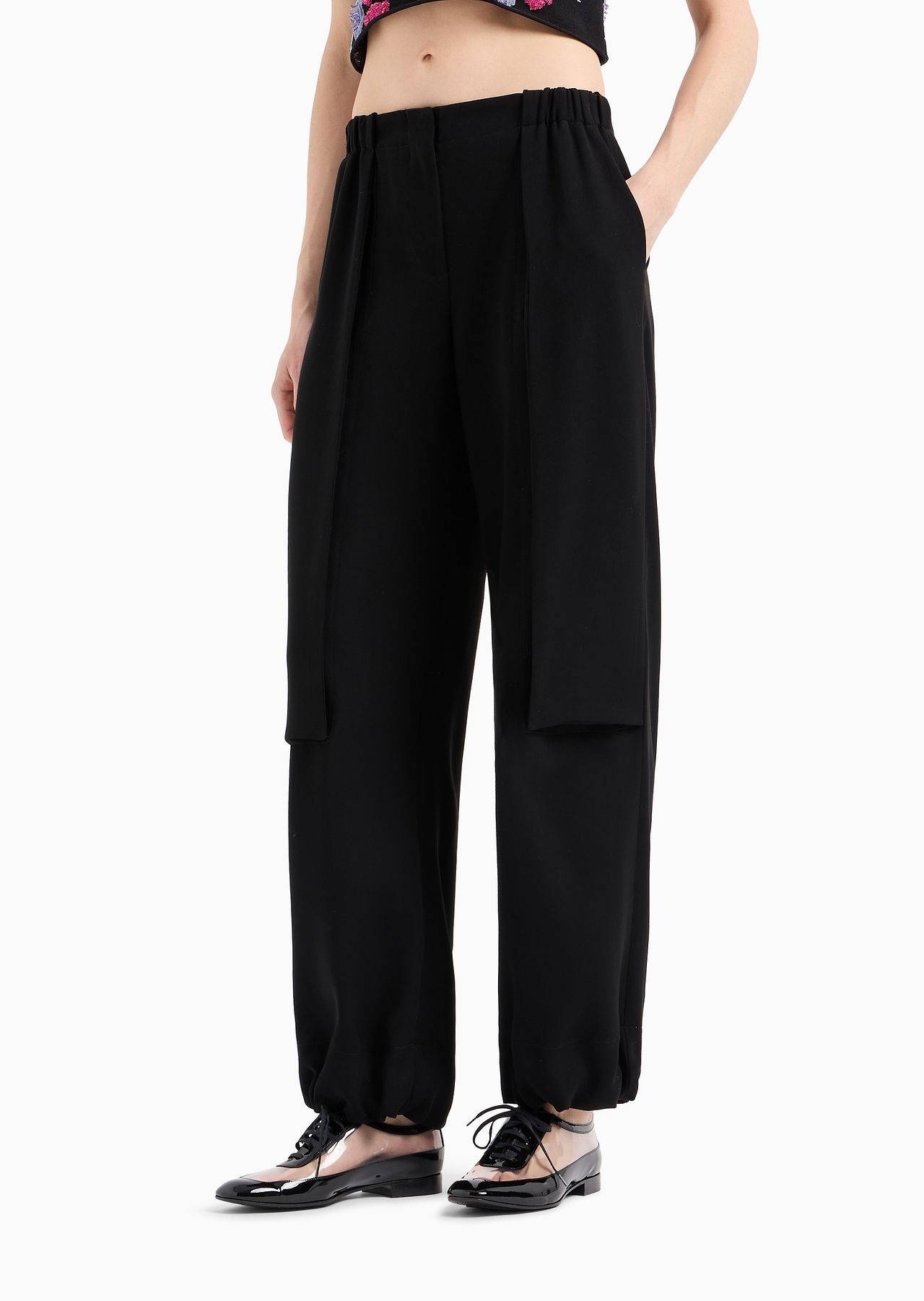 Soft, technical-cady trousers - 2