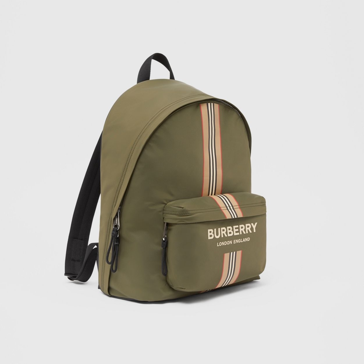 Logo and Icon Stripe Print ECONYL® Backpack - 9
