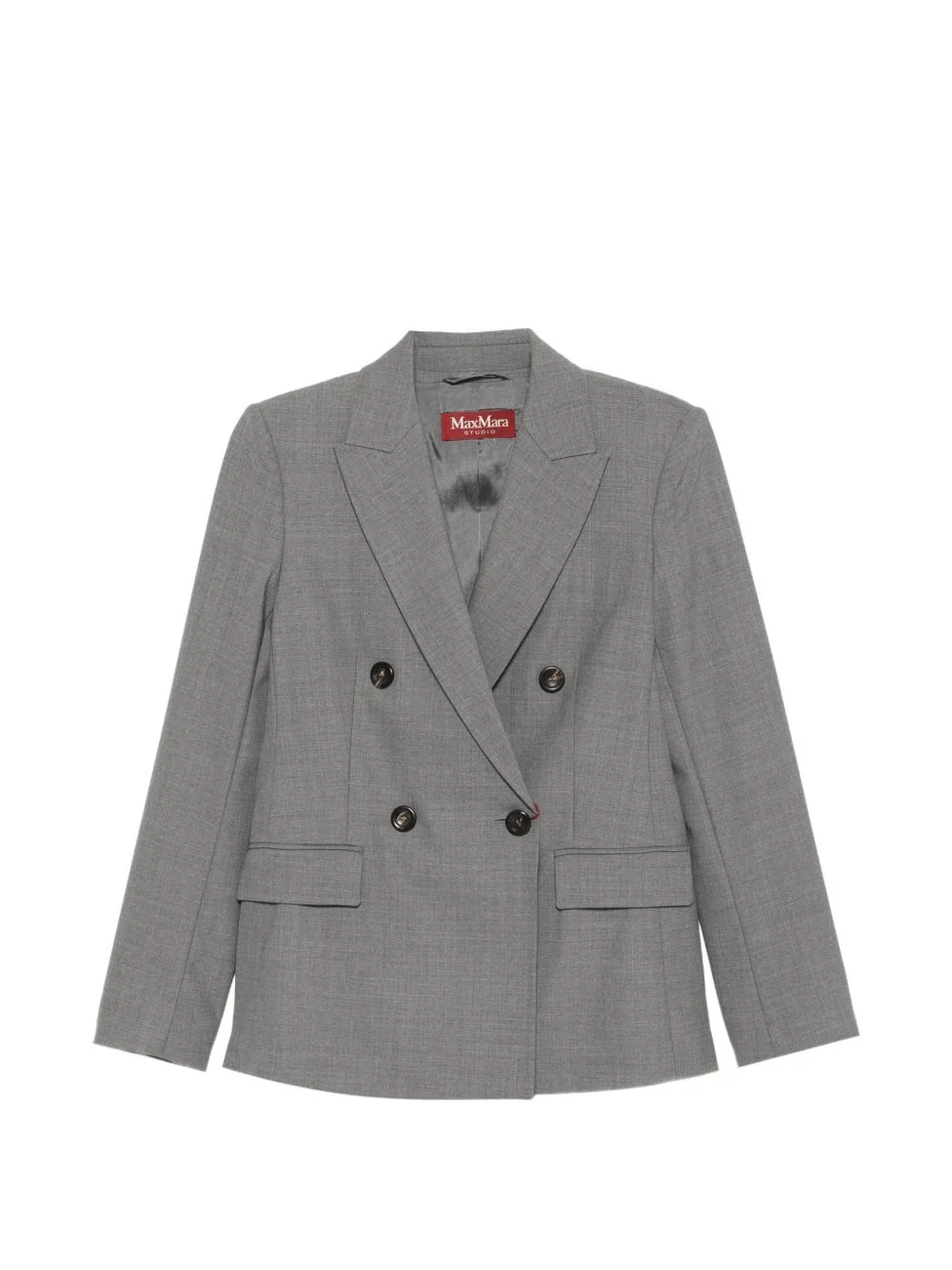 double-breasted wool jacket - 1