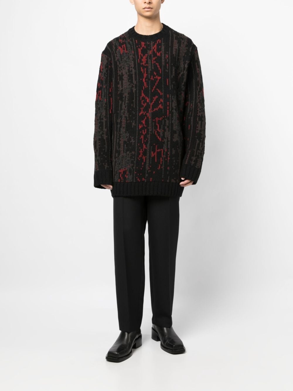patterned intarsia-knit jumper - 2