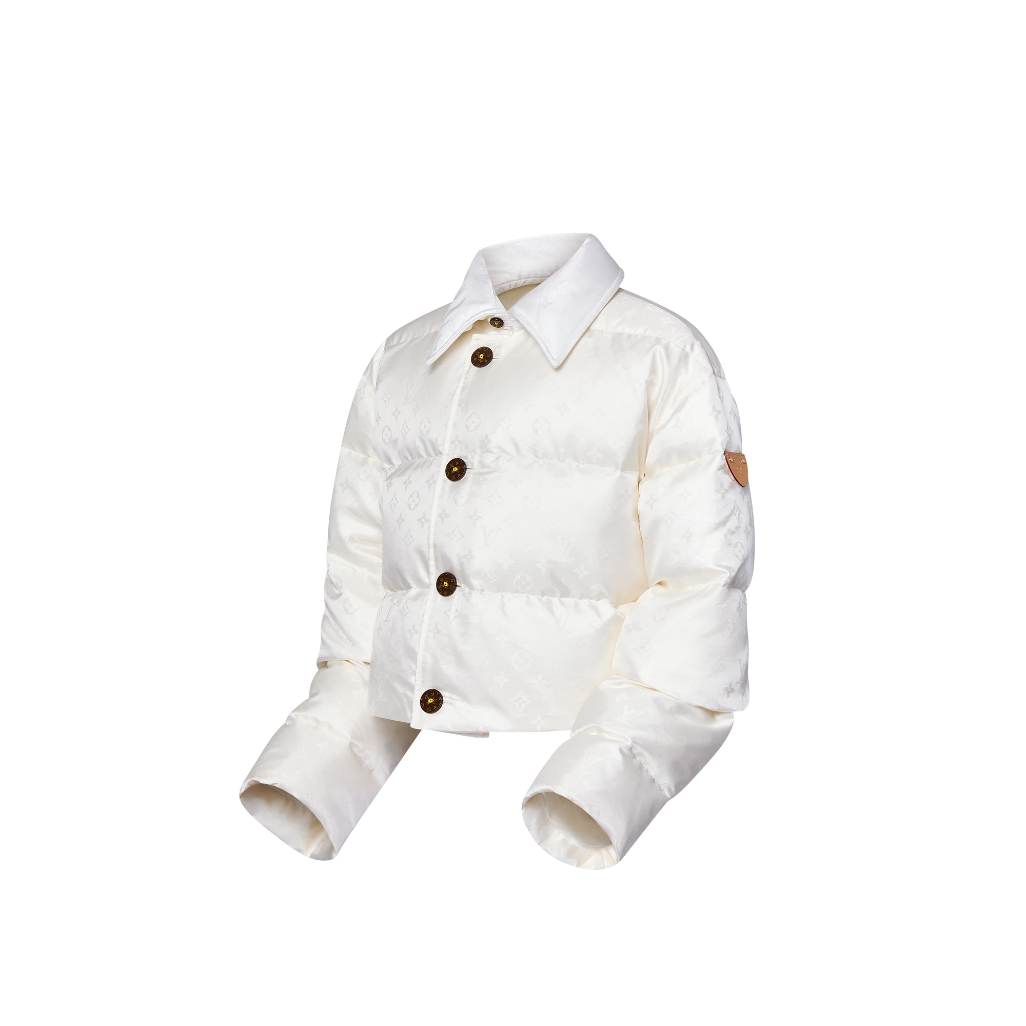 Cropped Monogram Puffer Jacket - 2