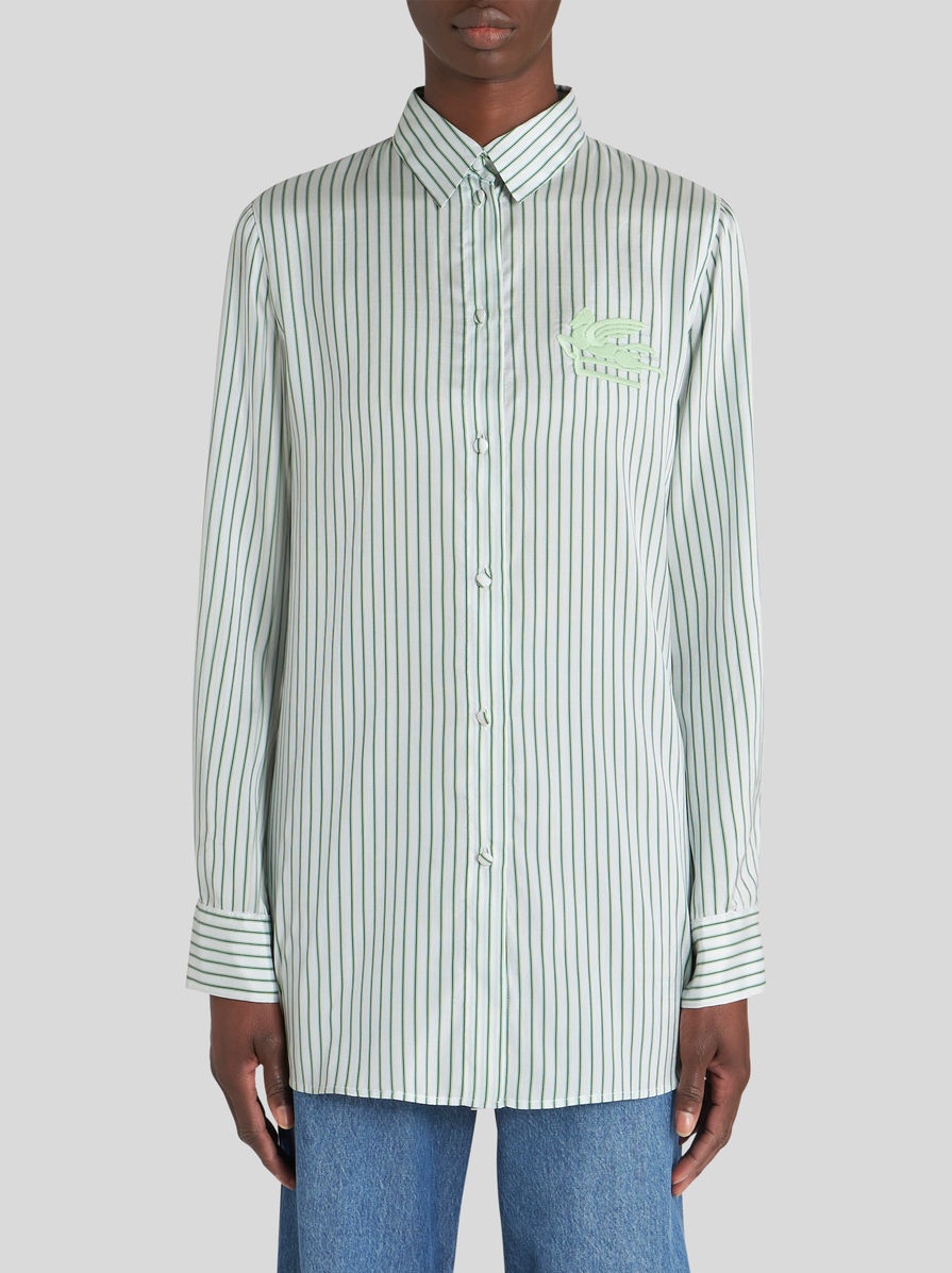 STRIPED SHIRT WITH LOGO - 2