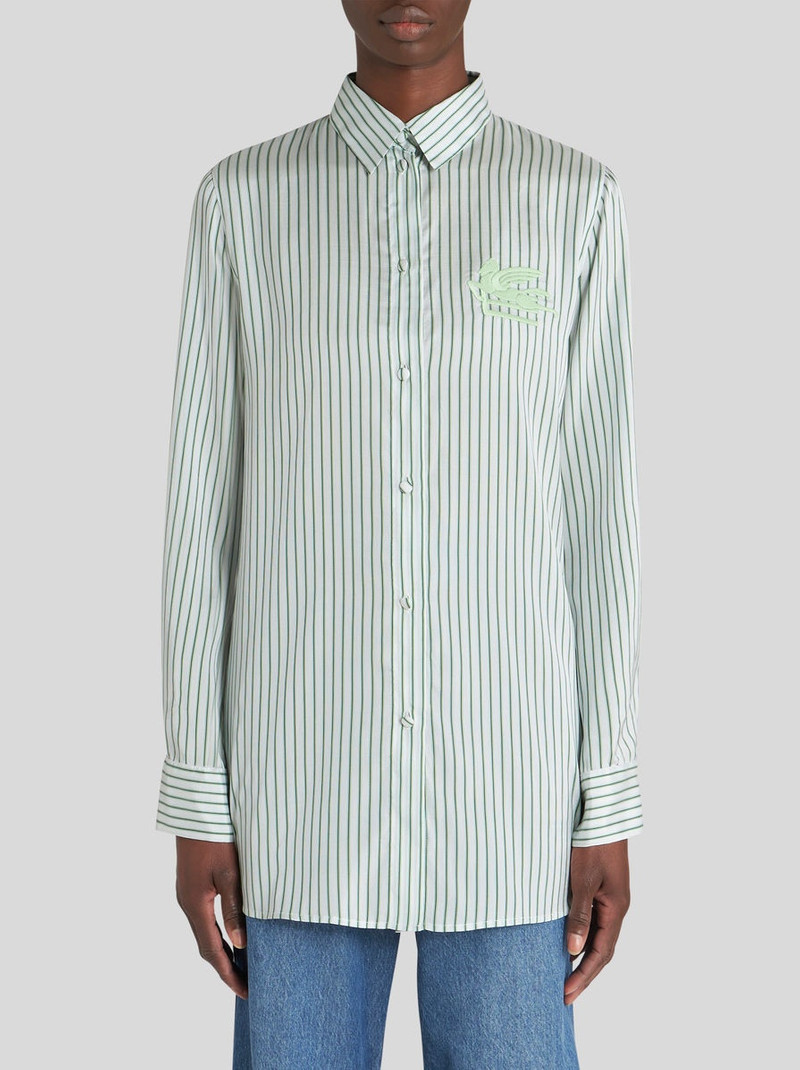 Etro STRIPED SHIRT WITH LOGO outlook
