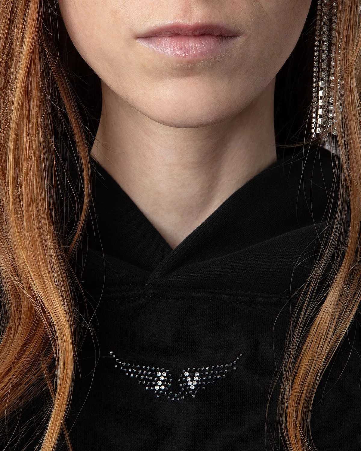 Georgy Pmo Rhinestone Wings Hoodie - 5