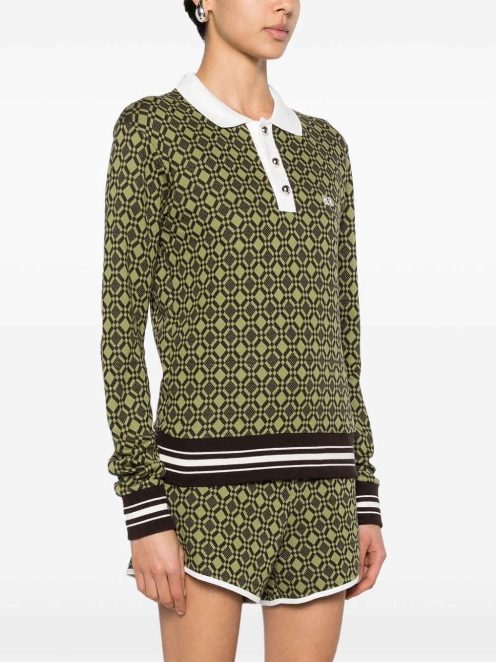 Selassie jacquard polo shirt - 3