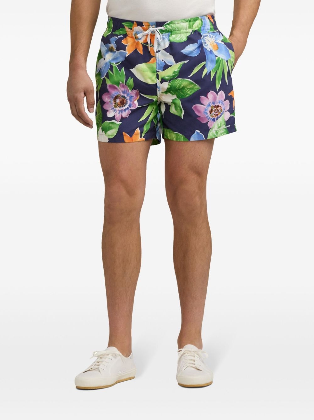 floral-print swim shorts - 3