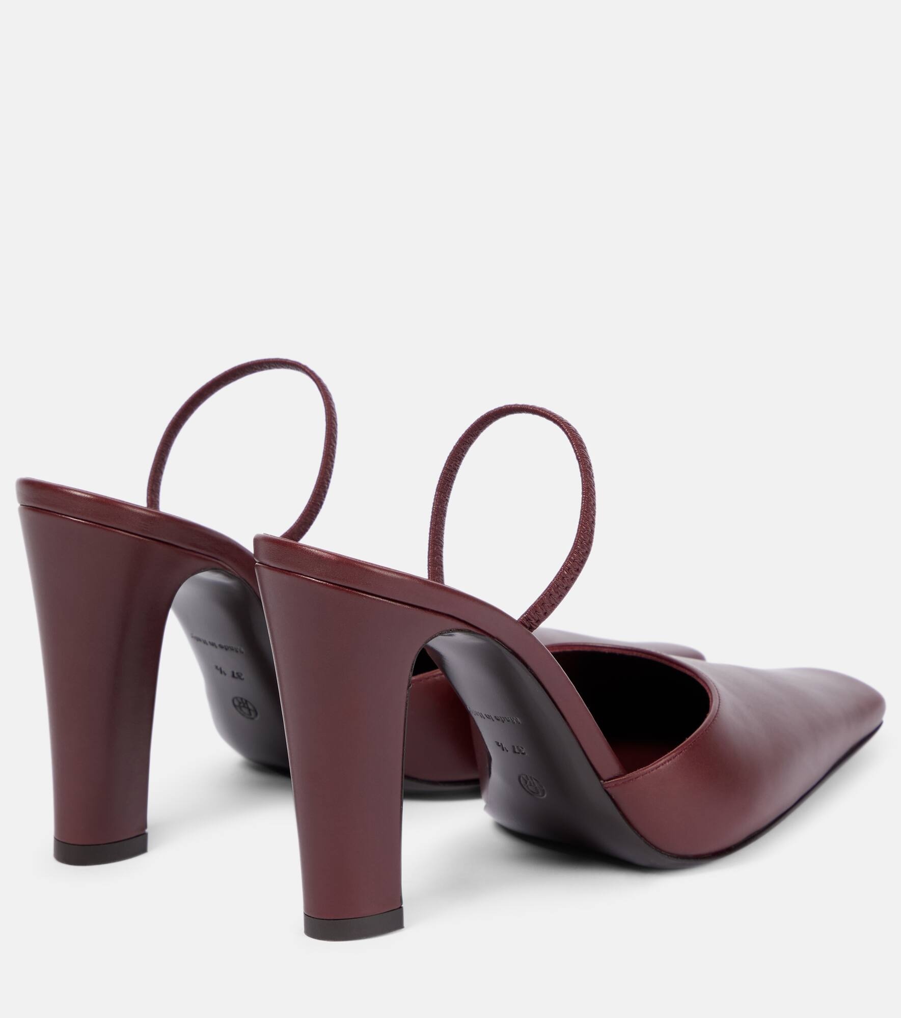 Leather slingback pumps - 3