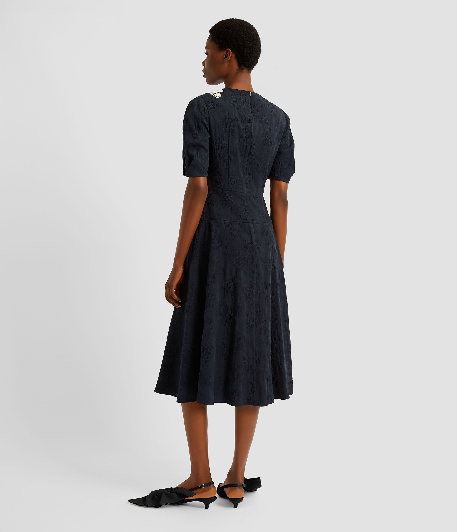 SHORT SLEEVE MIDI DRESS - 3
