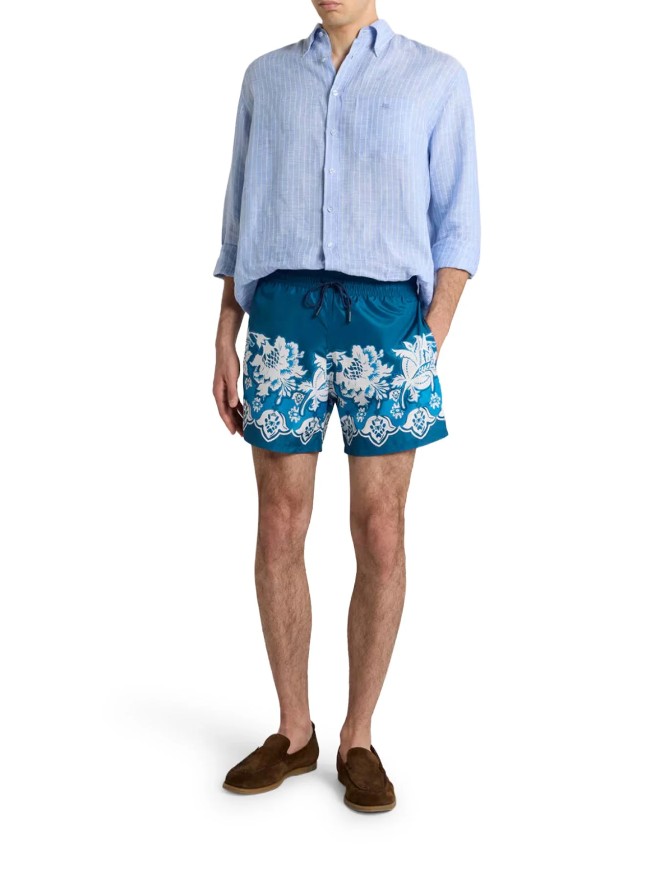 FLORAL PRINT SWIMSUIT - 1