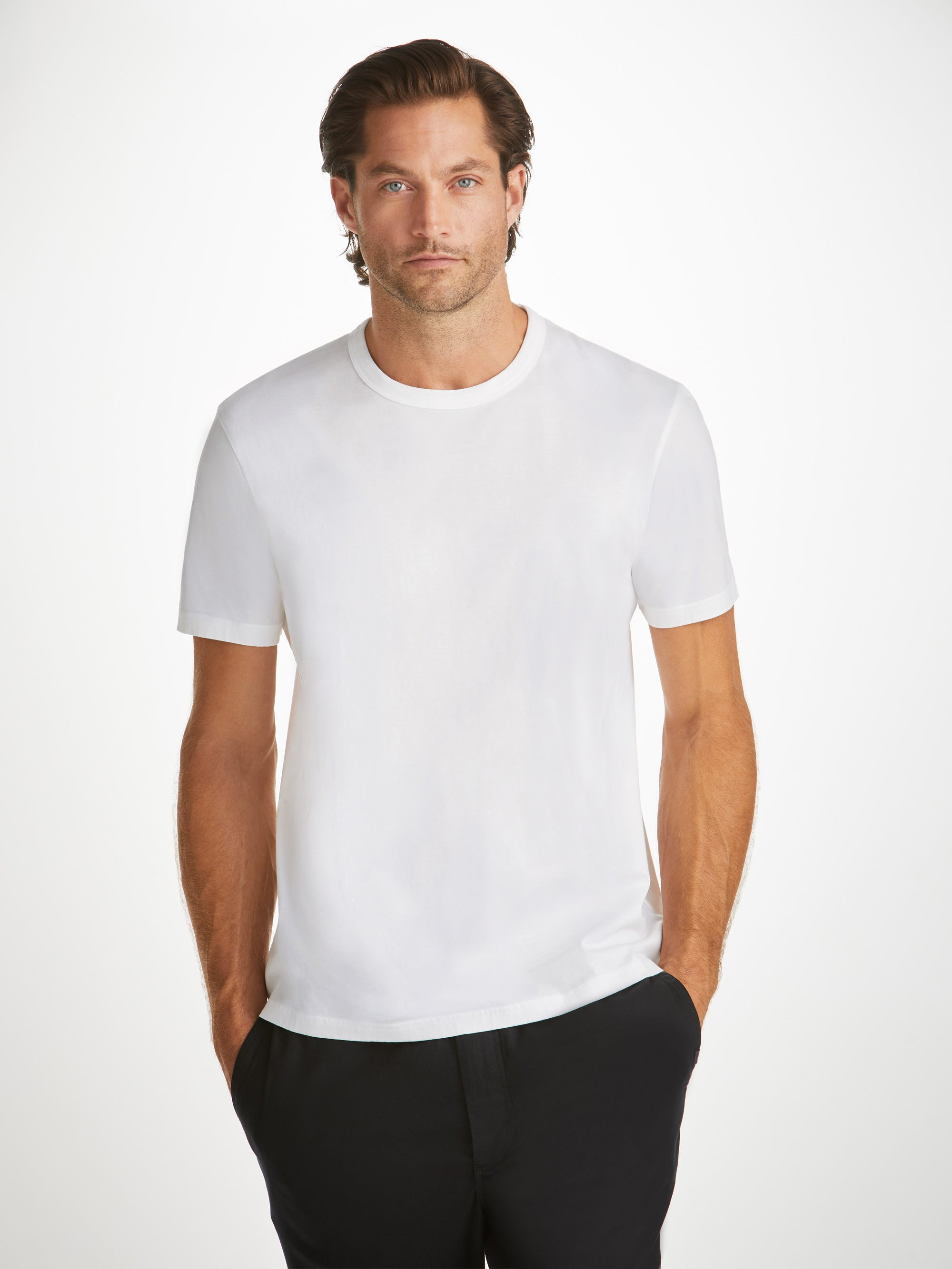 Men's T-Shirt Barny Pima Cotton White - 8