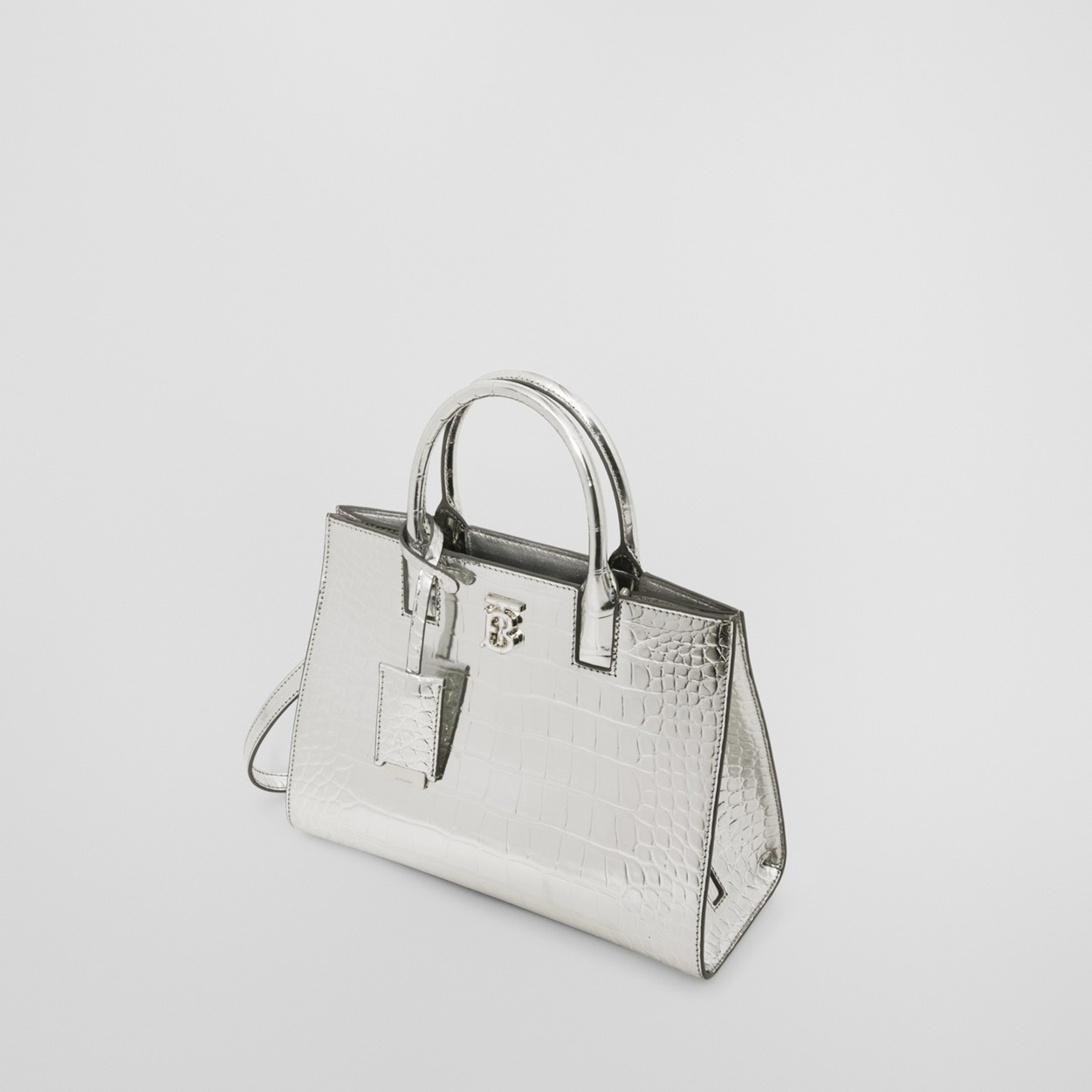Metallic Embossed Leather Mini Frances Bag - 4