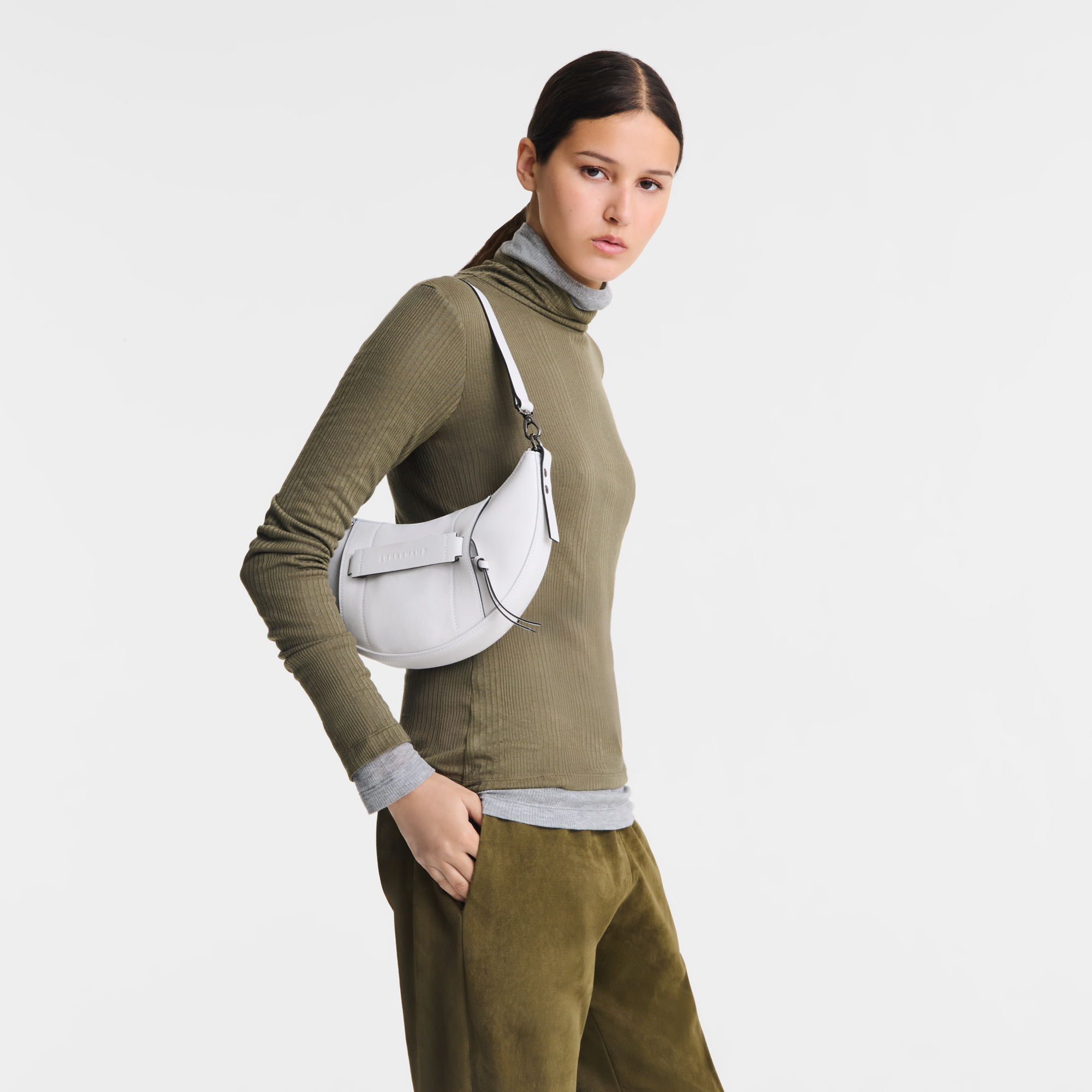Longchamp 3D S Crossbody bag White - Leather - 2