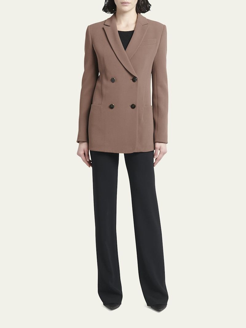 GIORGIO ARMANI Cady Double-Breasted Blazer outlook