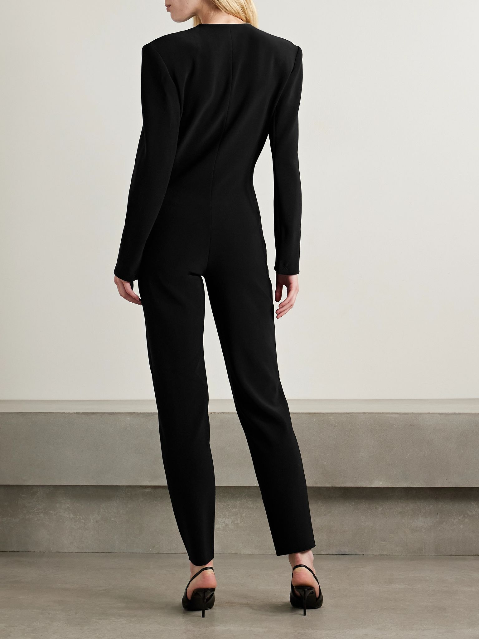Stretch-jersey jumpsuit Black - 4