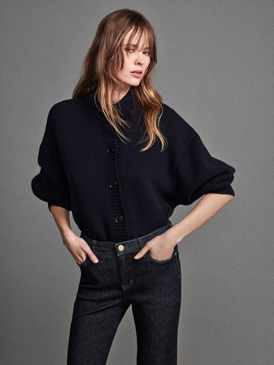 FRAME Chunky Femme Cardi in Navy outlook