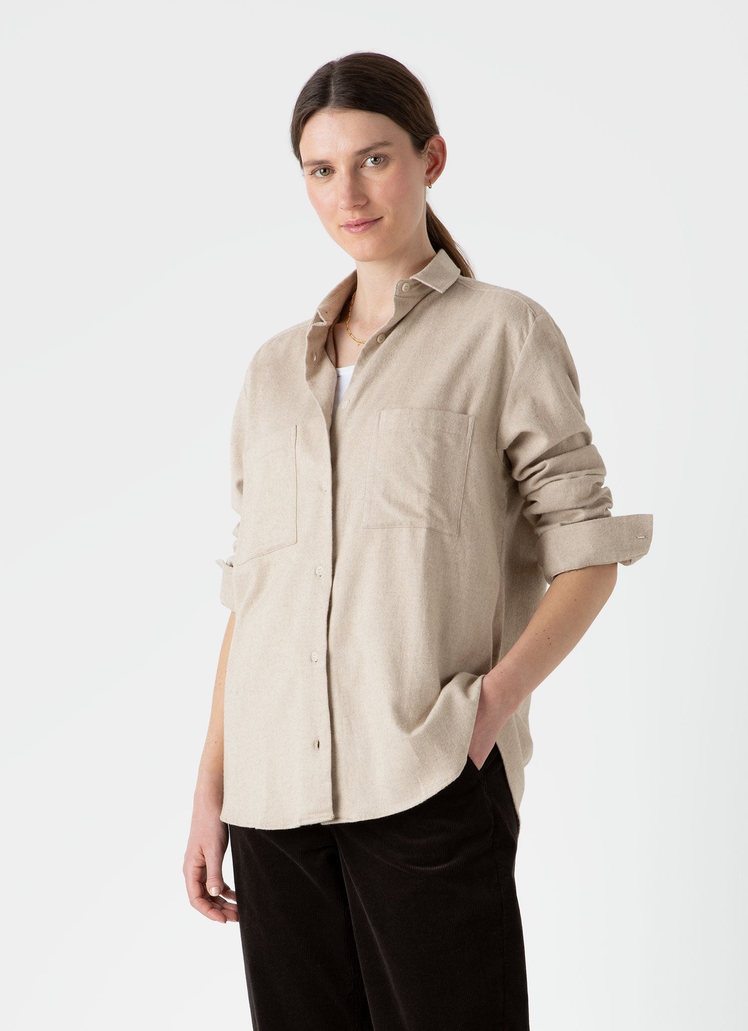 Oversized Flannel Shirt - 1