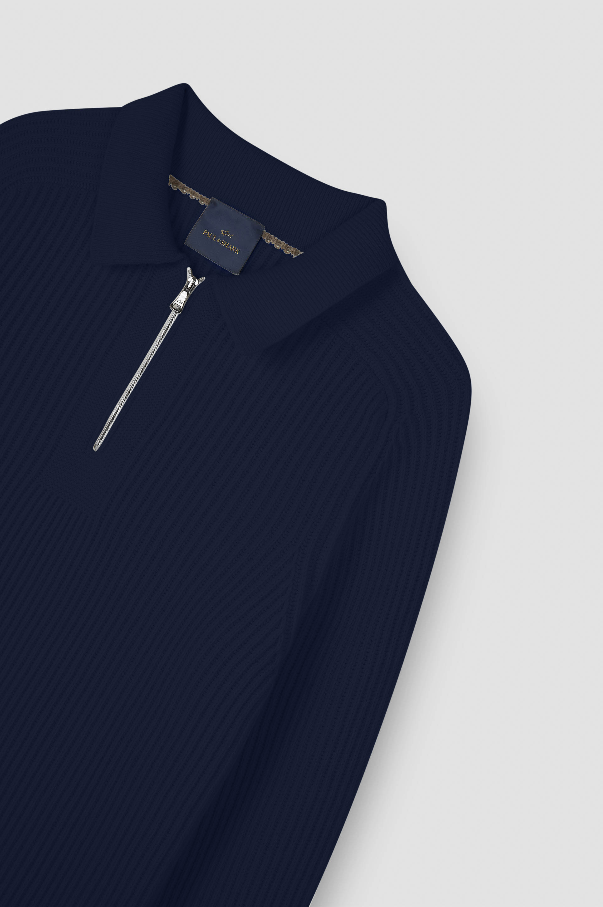 ZIPPED RE-WOOL POLO SHIRT - 5
