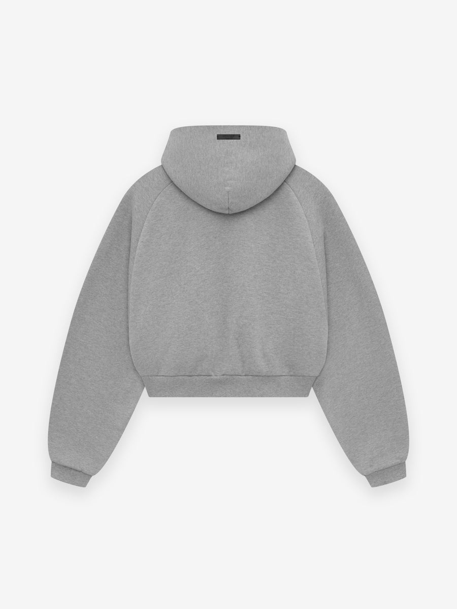 Womens Fleece Cropped Hoodie - 2