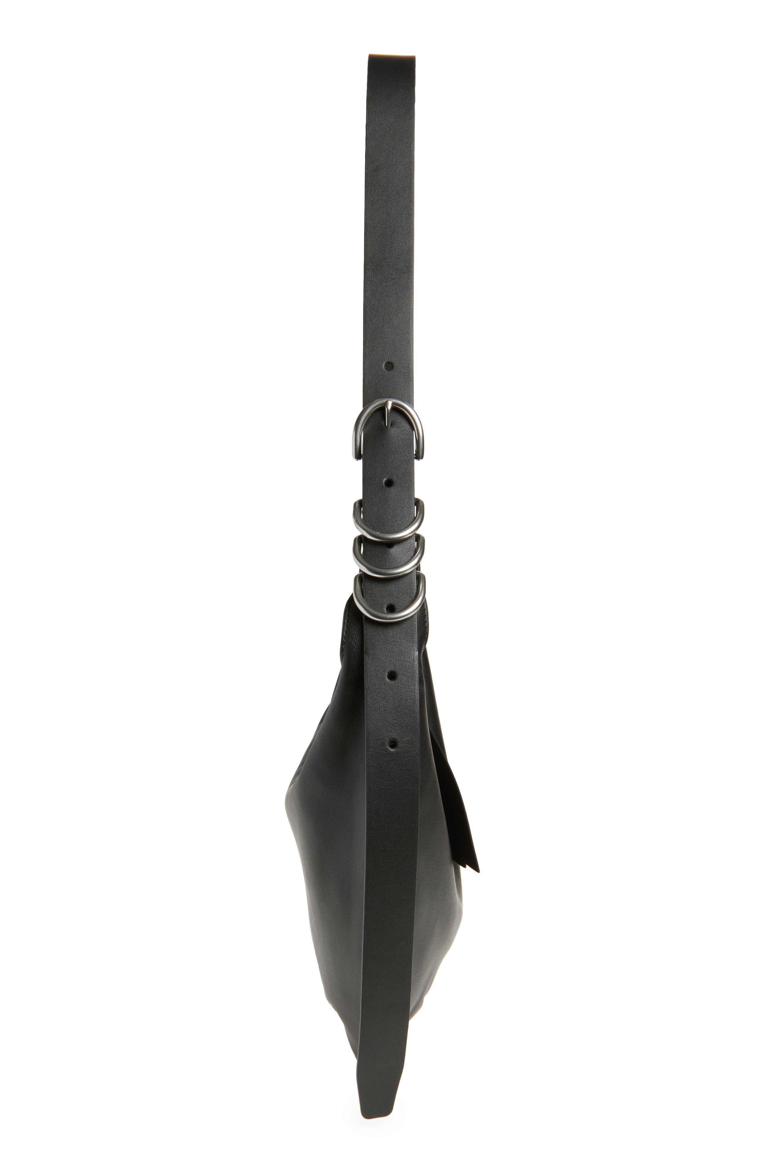 rag & bone Medium Mercer Leather Hobo Bag in Black at Nordstrom - 4