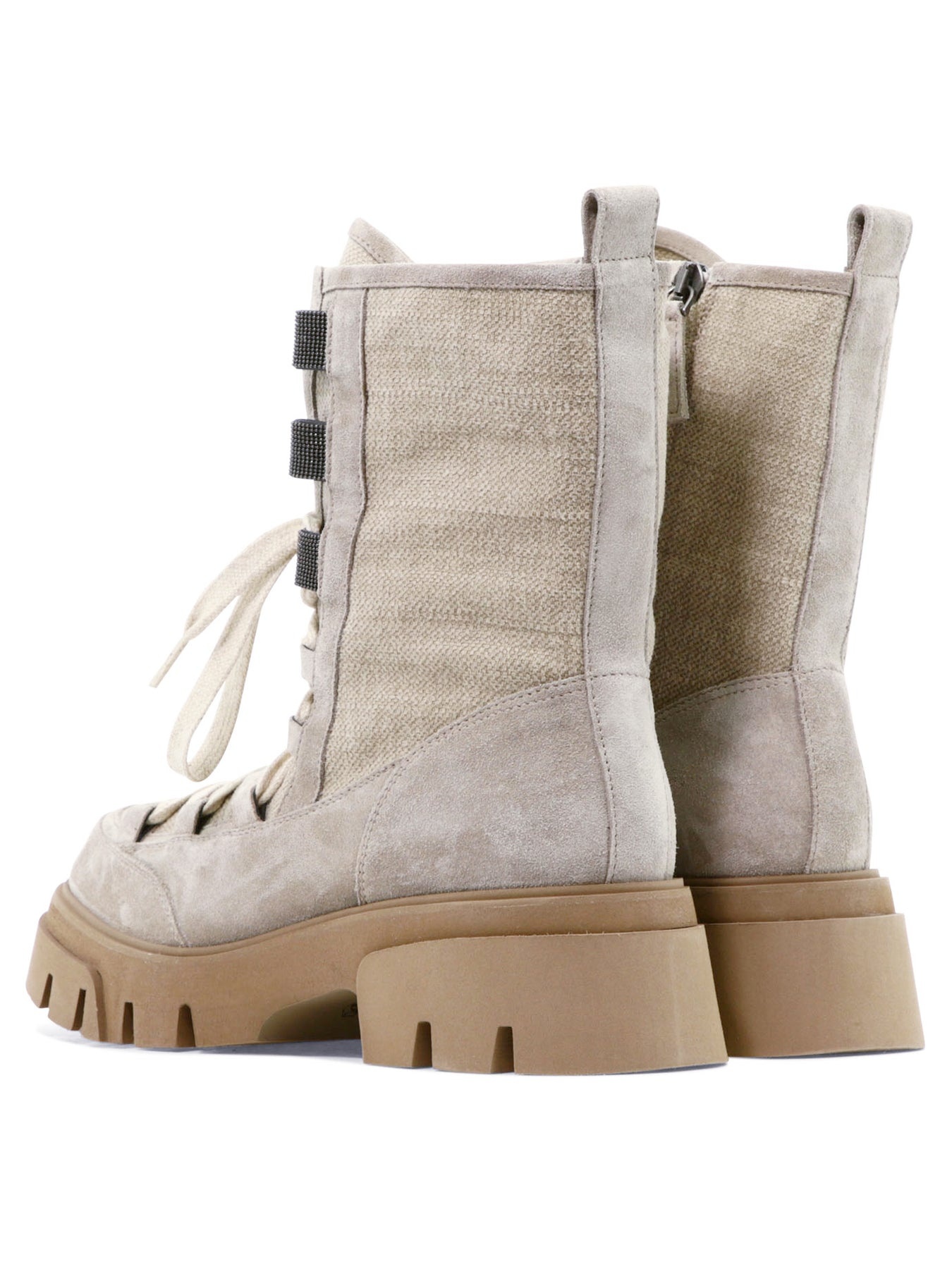 Precious Eyelets Ankle Boots Grey - 4