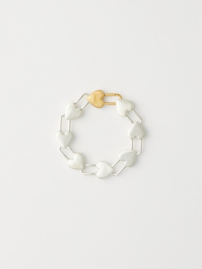 Ambush Heart Padlock Link Bracelet | REVERSIBLE