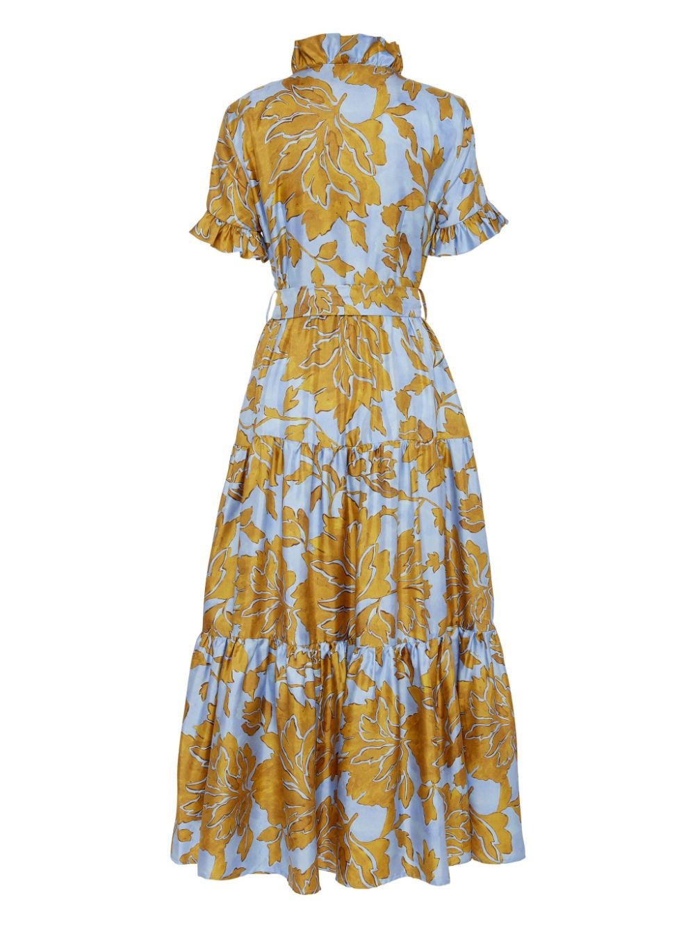 ruffle-trim floral-print dress - 5