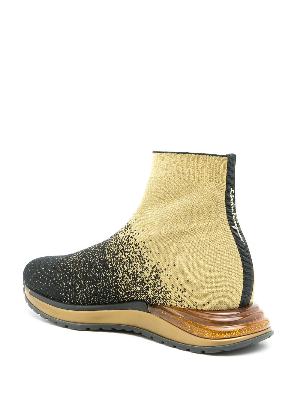 metallic sock sneakers - 3