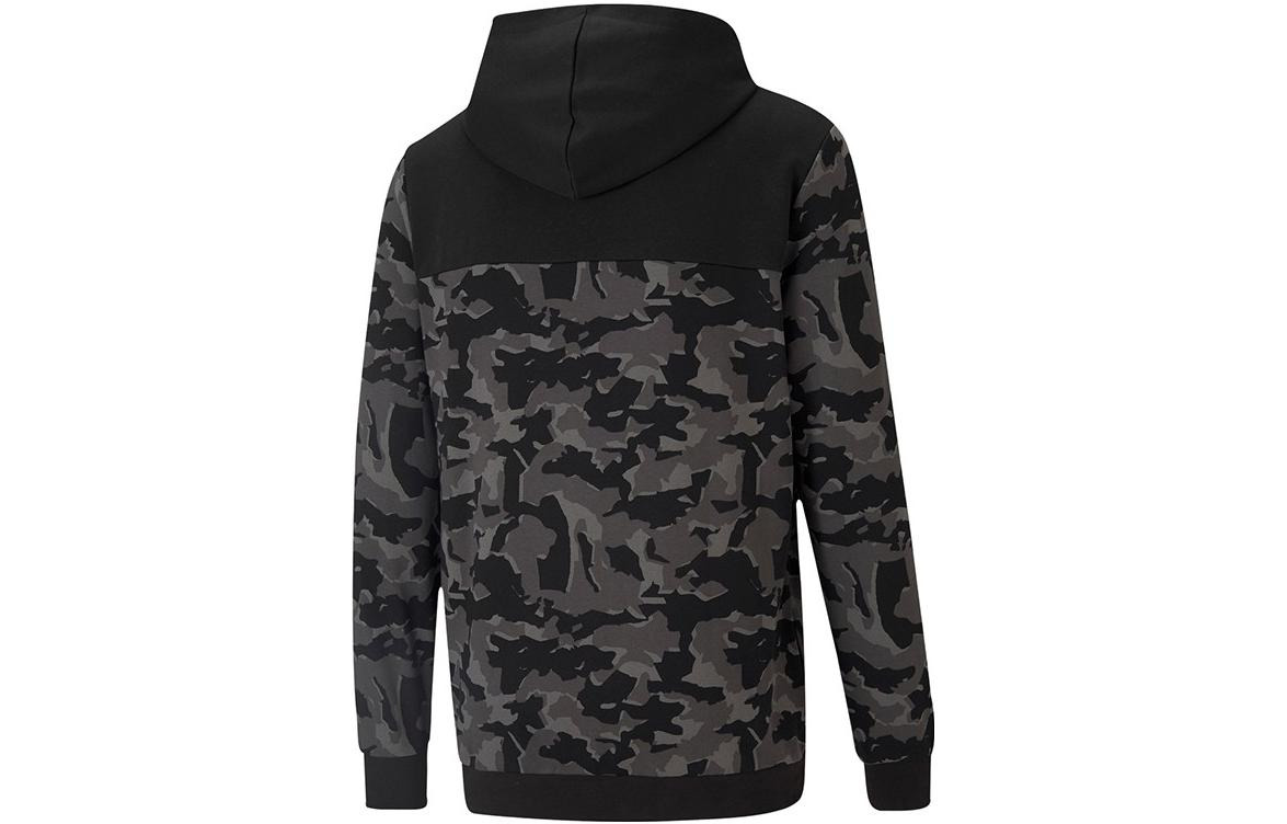PUMA Moletom Camo Printed Masculino Hoodie 'Black Camo' 588499-01 - 2