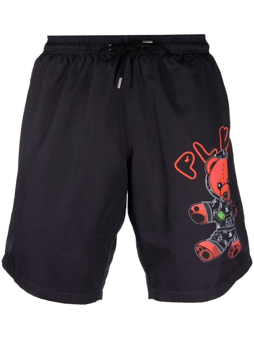 logo-print swim shorts - 1