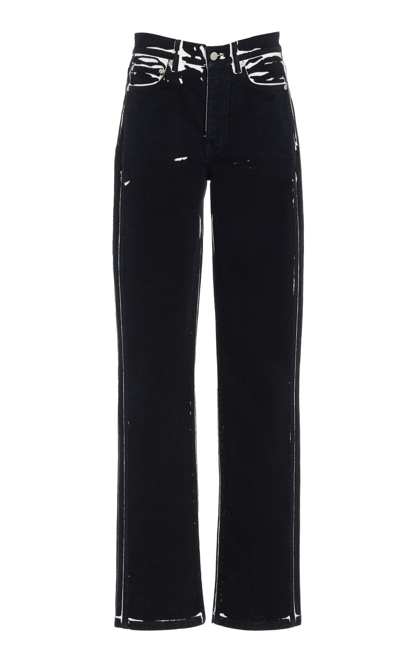 Ryman Printed Stretch-Denim Jeans black - 1