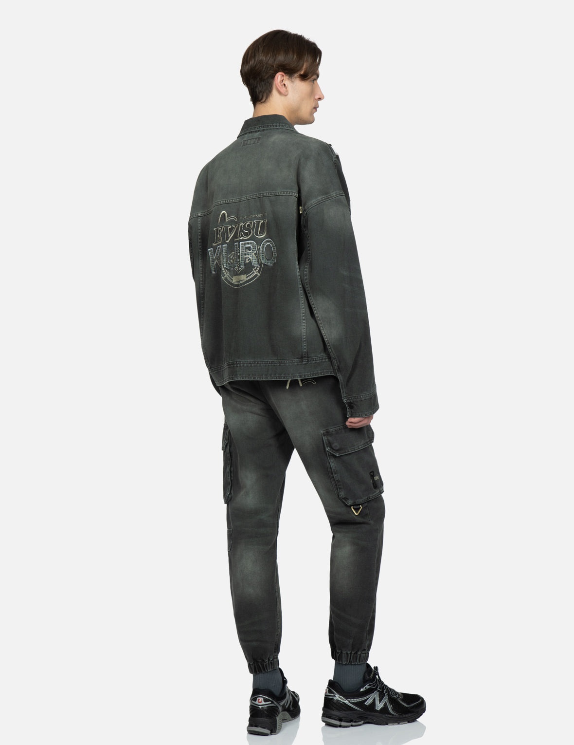 Multi-Pocket Zip-up Denim Jacket - 3
