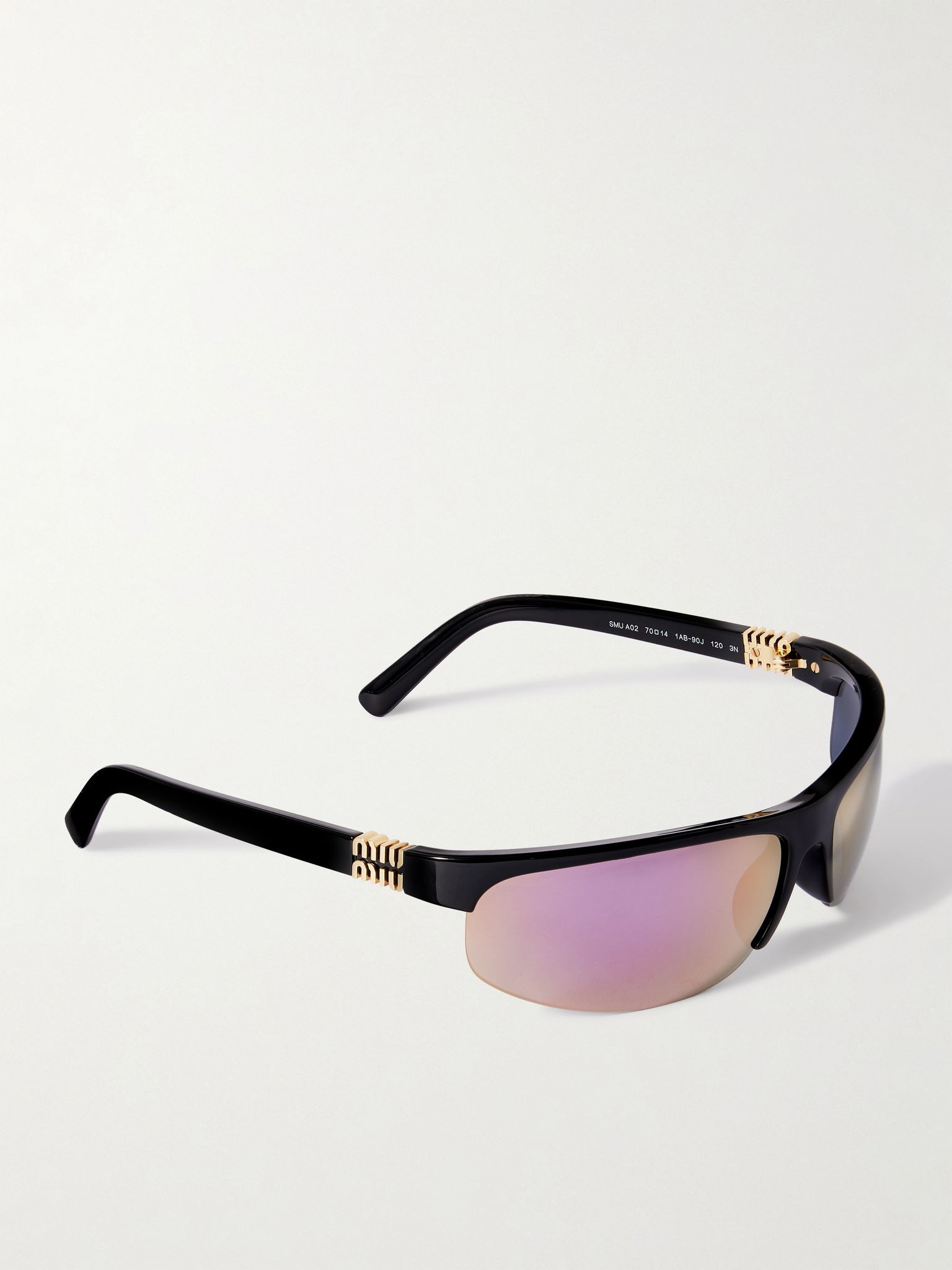 D-frame acetate sunglasses Black - 3