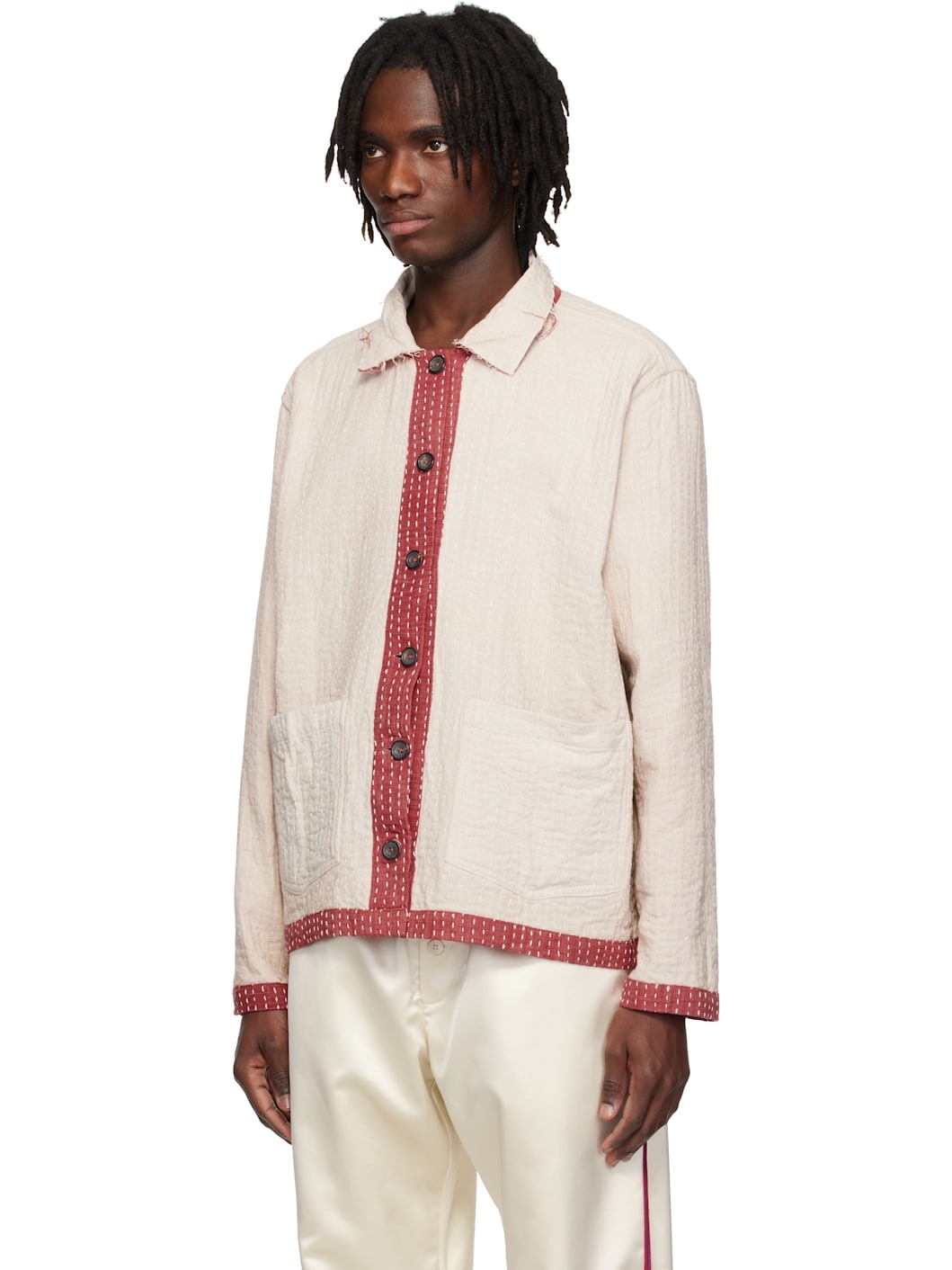 【関税込み】Bode オフホワイト Redtail Pajama トラウザーズ BODE Off-White Redtail Pyjama Pants | REVERSIBLE
