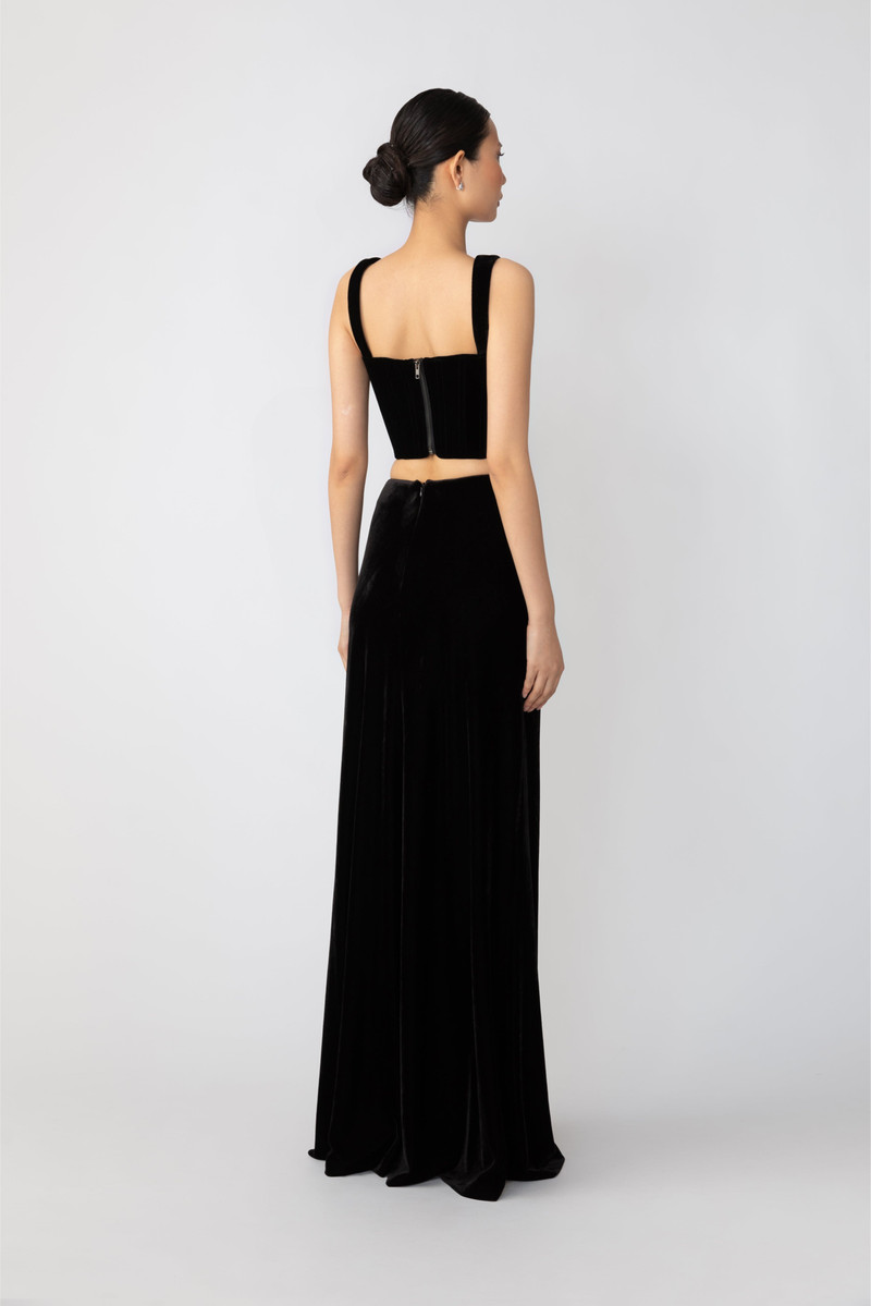 SAU LEE VENUS VELVET SKIRT outlook