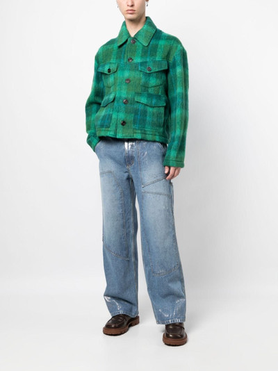 Andersson Bell Toulouse checked shirt jacket outlook
