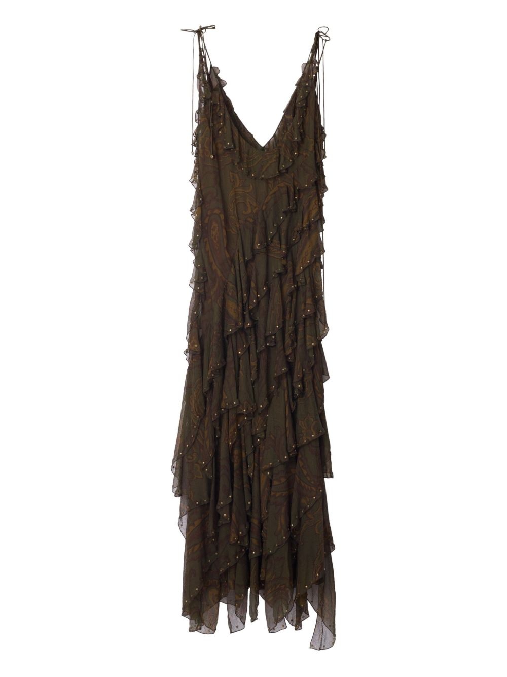 paisley print dress - 6