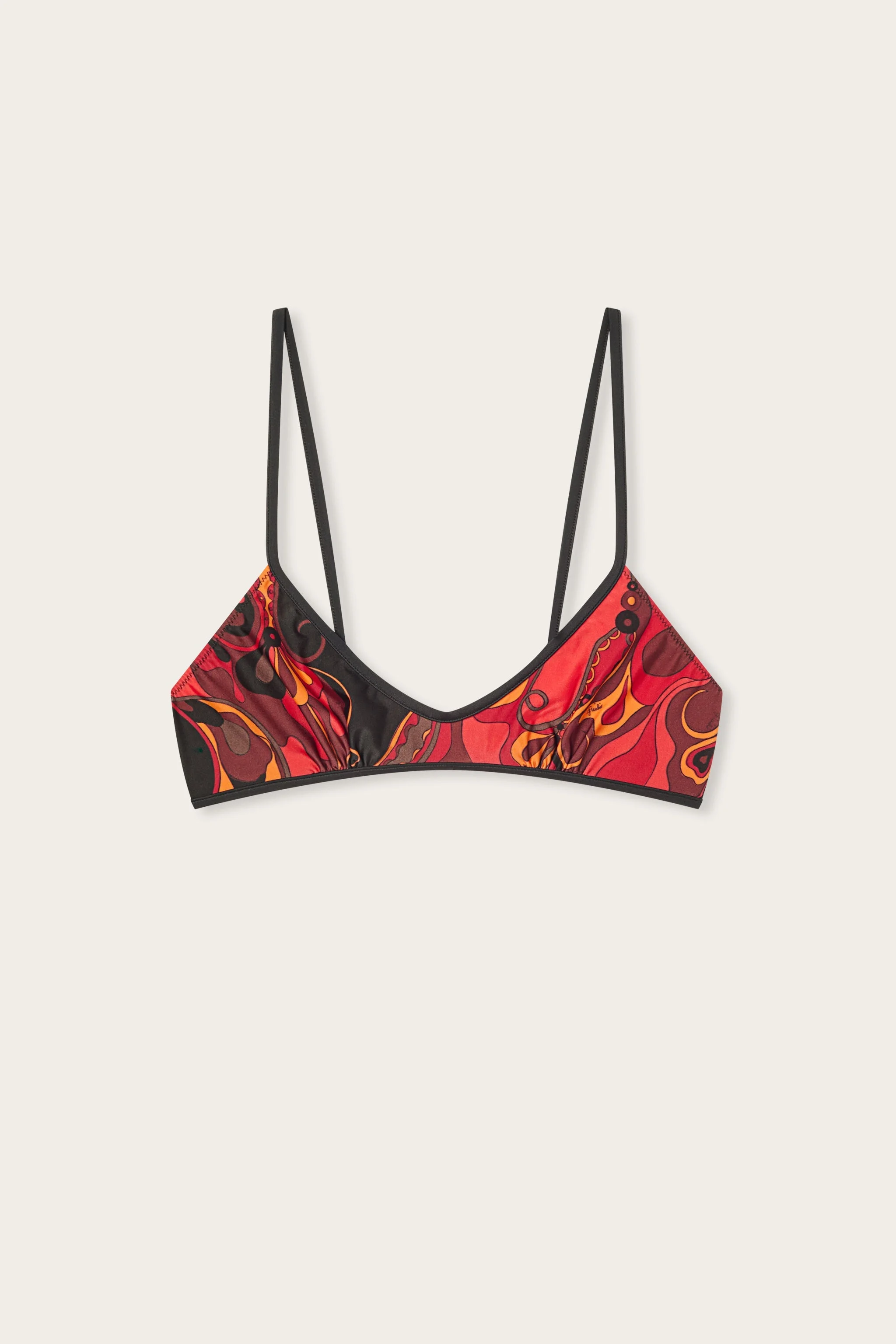 ORCHIDEE PRINT BIKINI TOP - 1