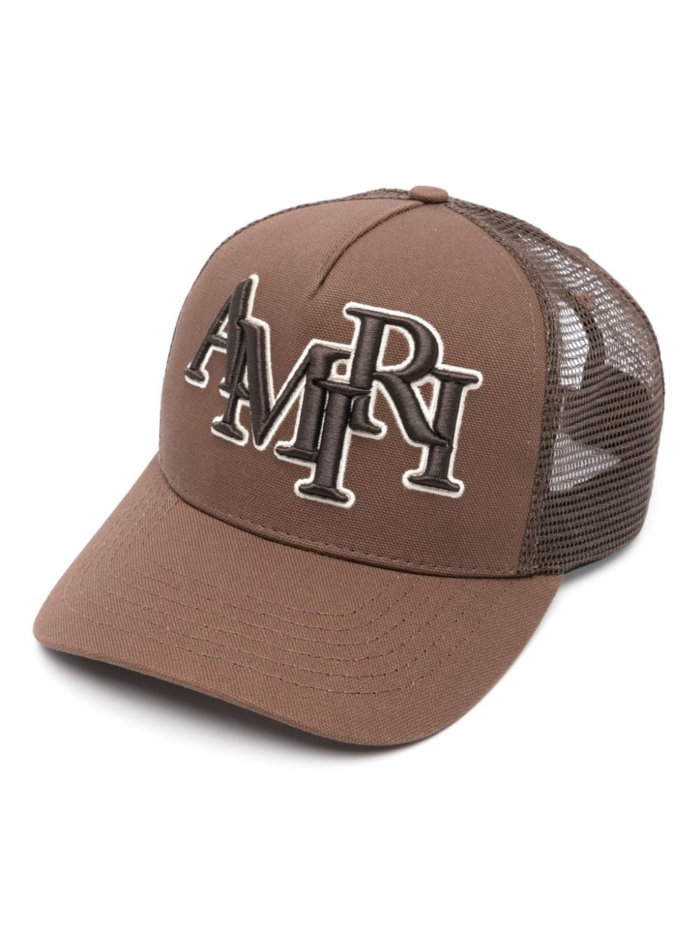 emboidered-logo baseball cap - 1