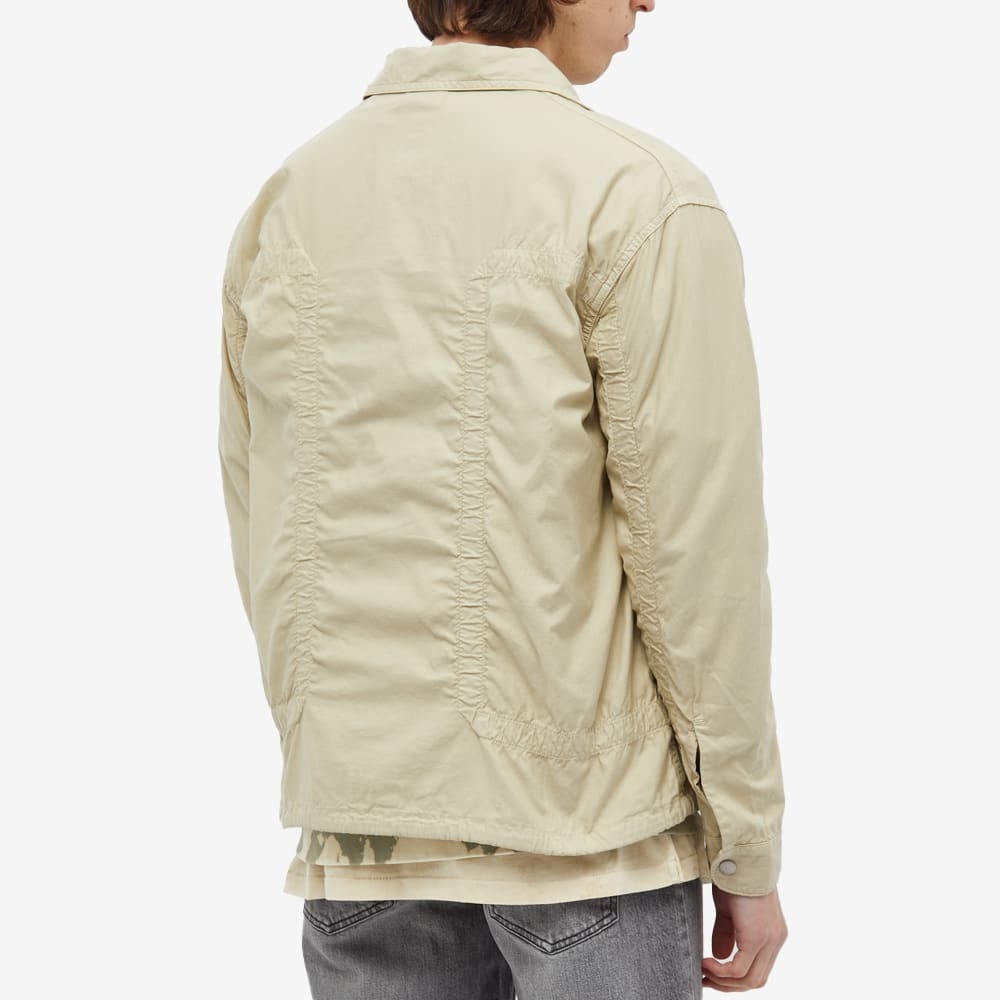 John Elliott Cotton Poplin Frame Snap Overshirt - 5