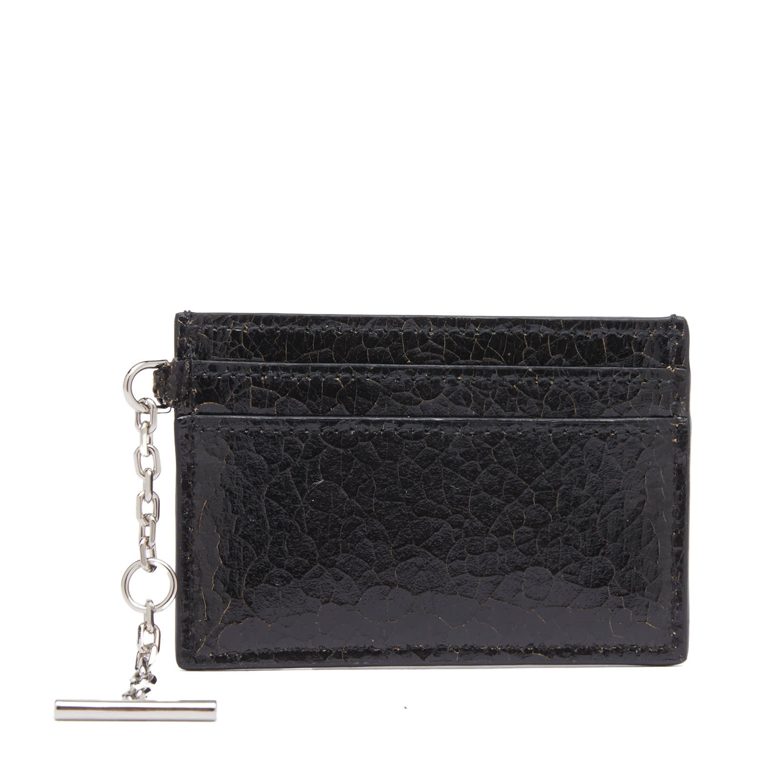 Alexander McQueen Sling Crackled Leather Card Holder - 3